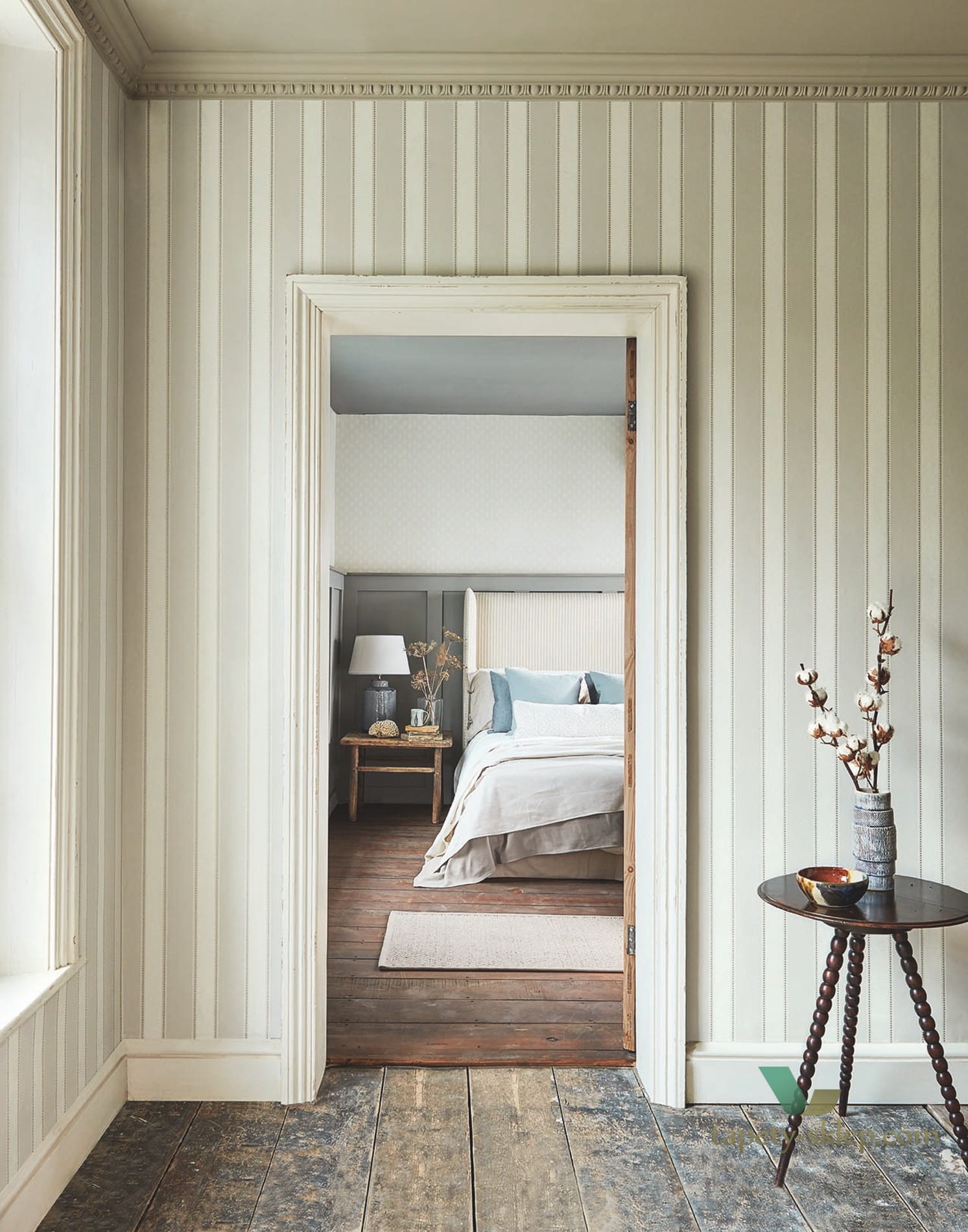 Tapeta pasy Sanderson 216888 Sonning Stripe Littlemore