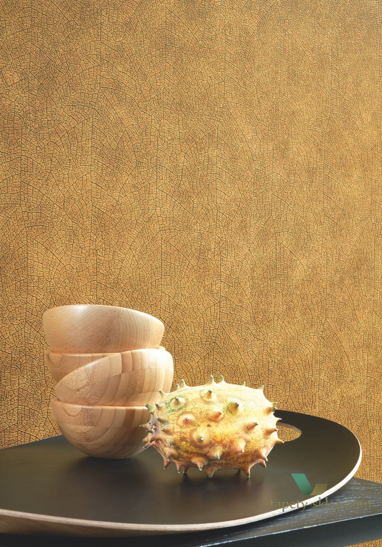 Tapeta w liście Casadeco 26211204 Noisetier Woods