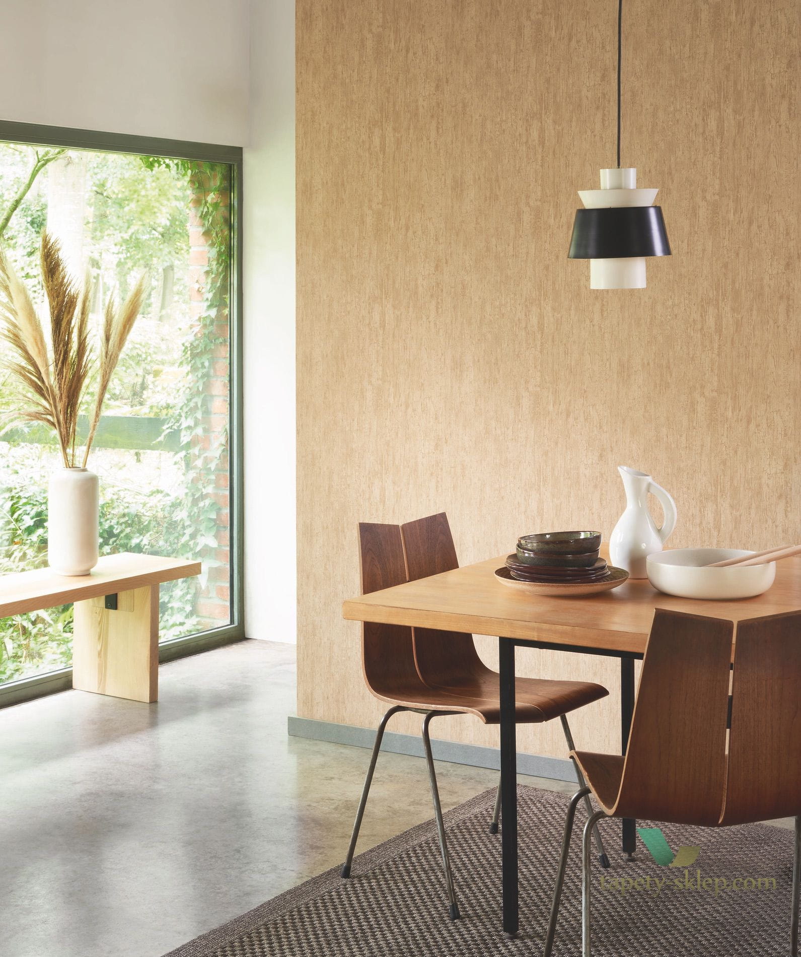 Tapeta imitująca korę drzewa Casadeco 85999519 Meleze Woods