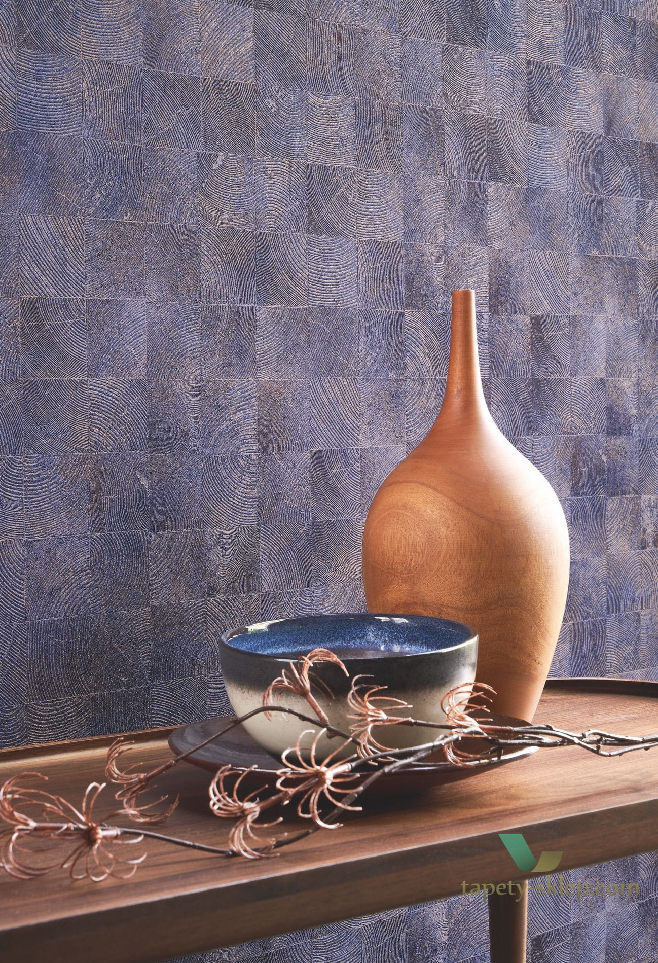 Tapeta mozaika Casadeco 86011137 Chene Woods