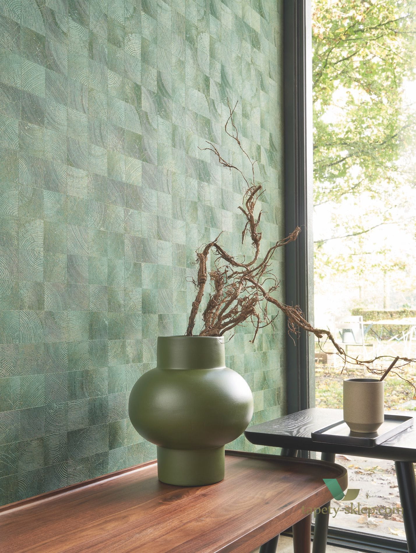 Tapeta mozaika Casadeco 86011202 Chene Woods