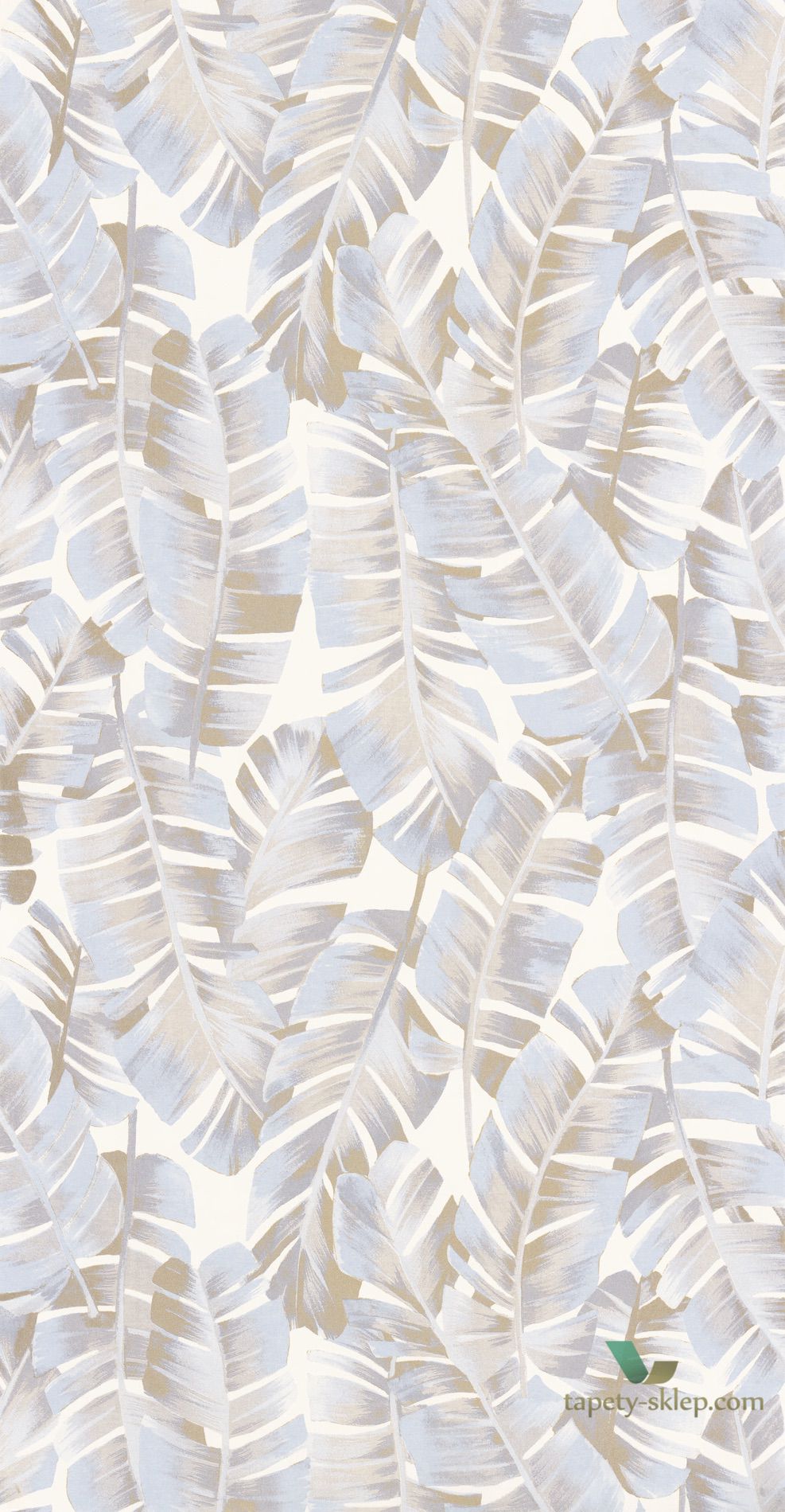 Tapeta Liście Bananowca Casadeco BOTA85941209 Folium Botanica