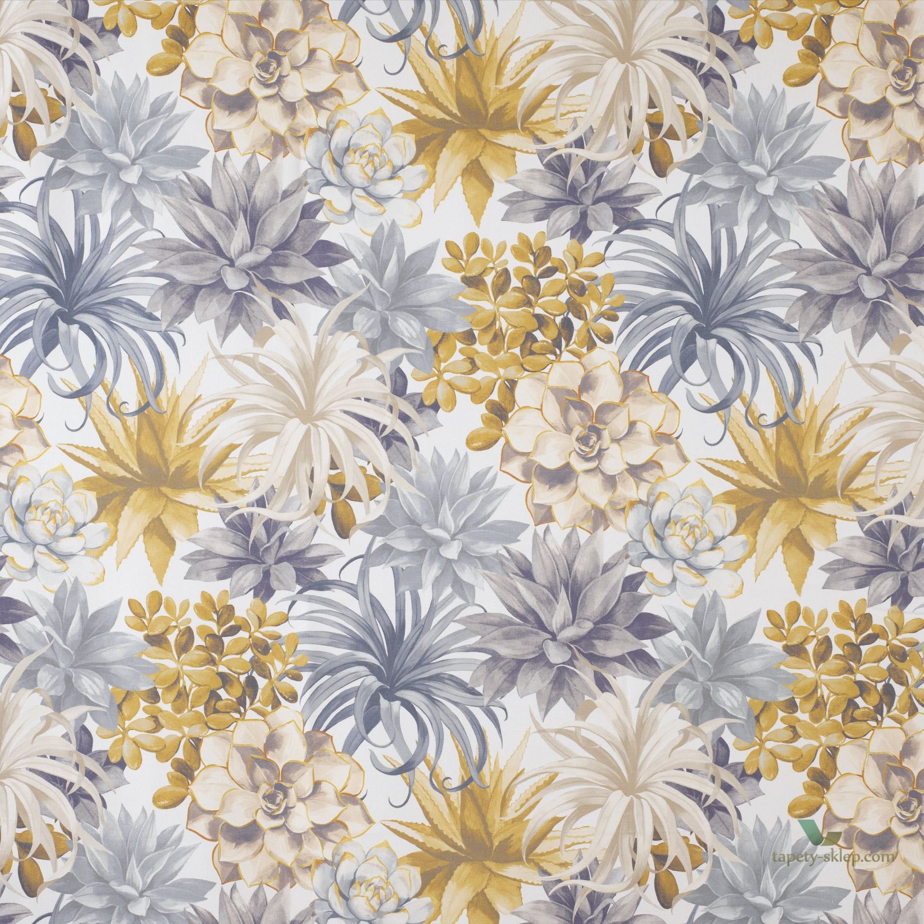 Tkanina Casadeco BOTA86111457 Echeveria Botanica