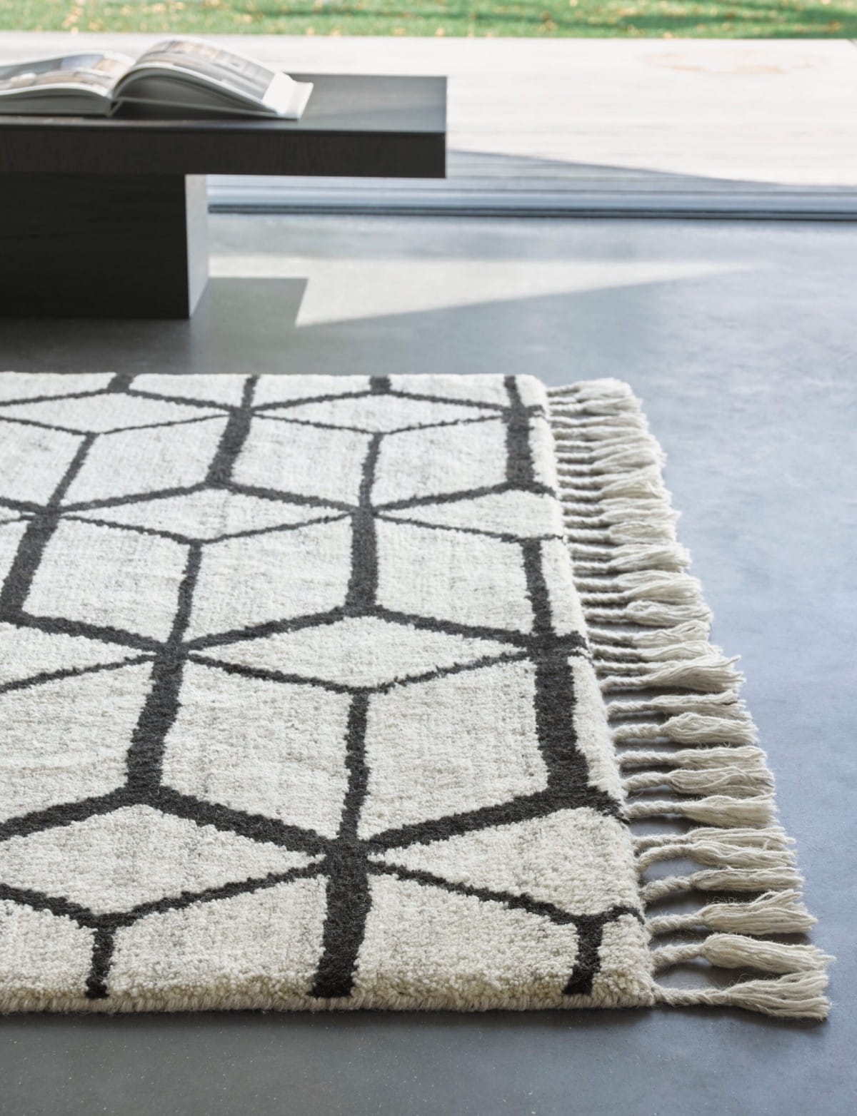 Wełniany dywan z frędzlami  Arabiska Geometrisk 63301 Brink & Campman 