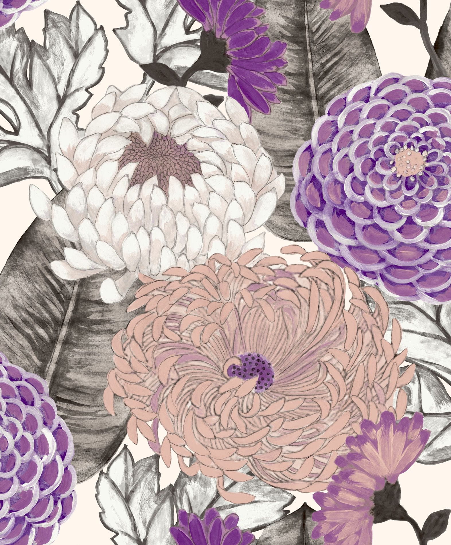 Tapeta Duże Kwiaty Decoprint BR24033 Kyoto Breeze