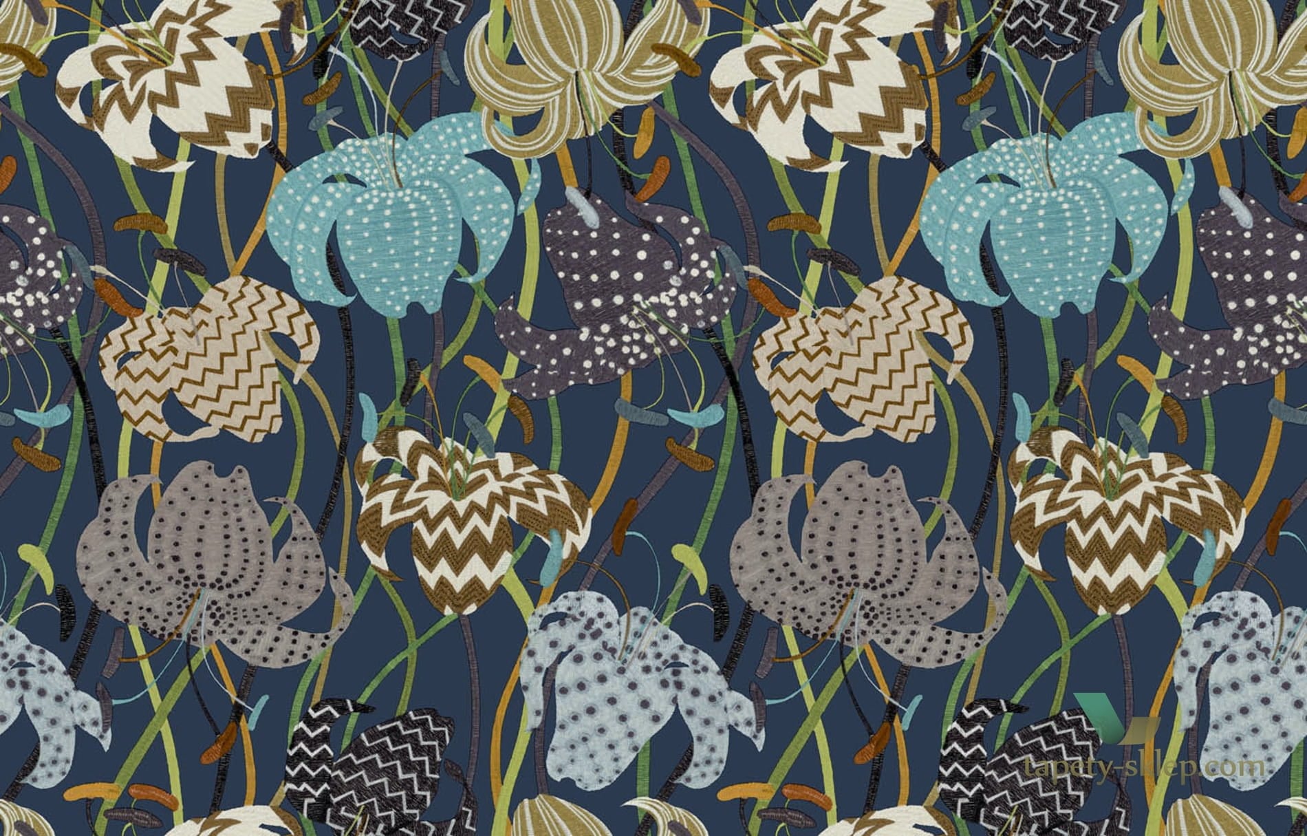 Tapeta Lilie Jannelli & Volpi 10233 Lilium Missoni Home 03