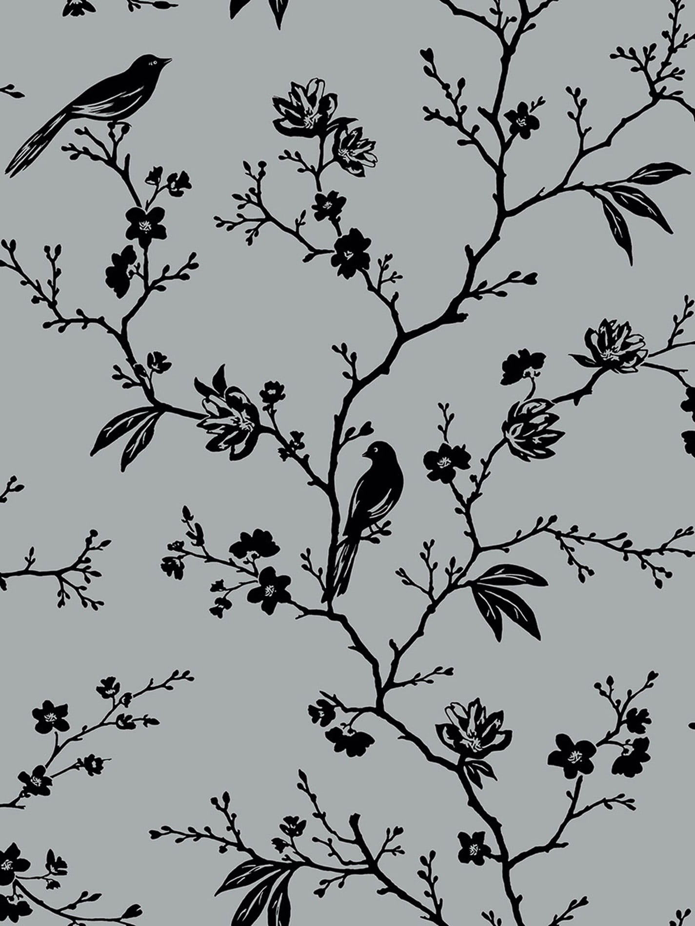 Tapeta Ptaki Kwiaty Wallquest SY20410 Pure Elements Paper & Ink