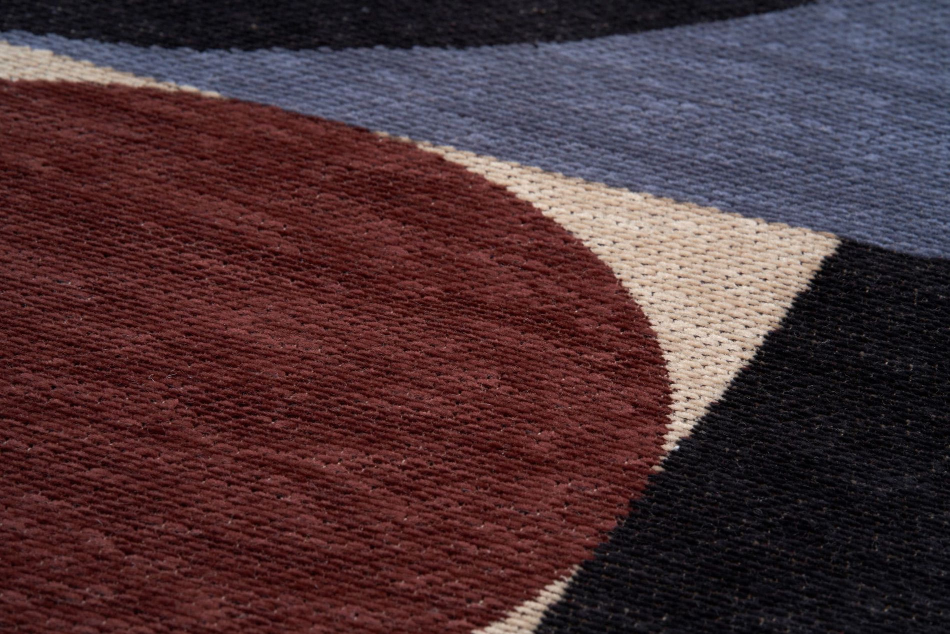 Dywan Geometryczny Carpet Decor Deco Blue Copper Art Deco Collection
