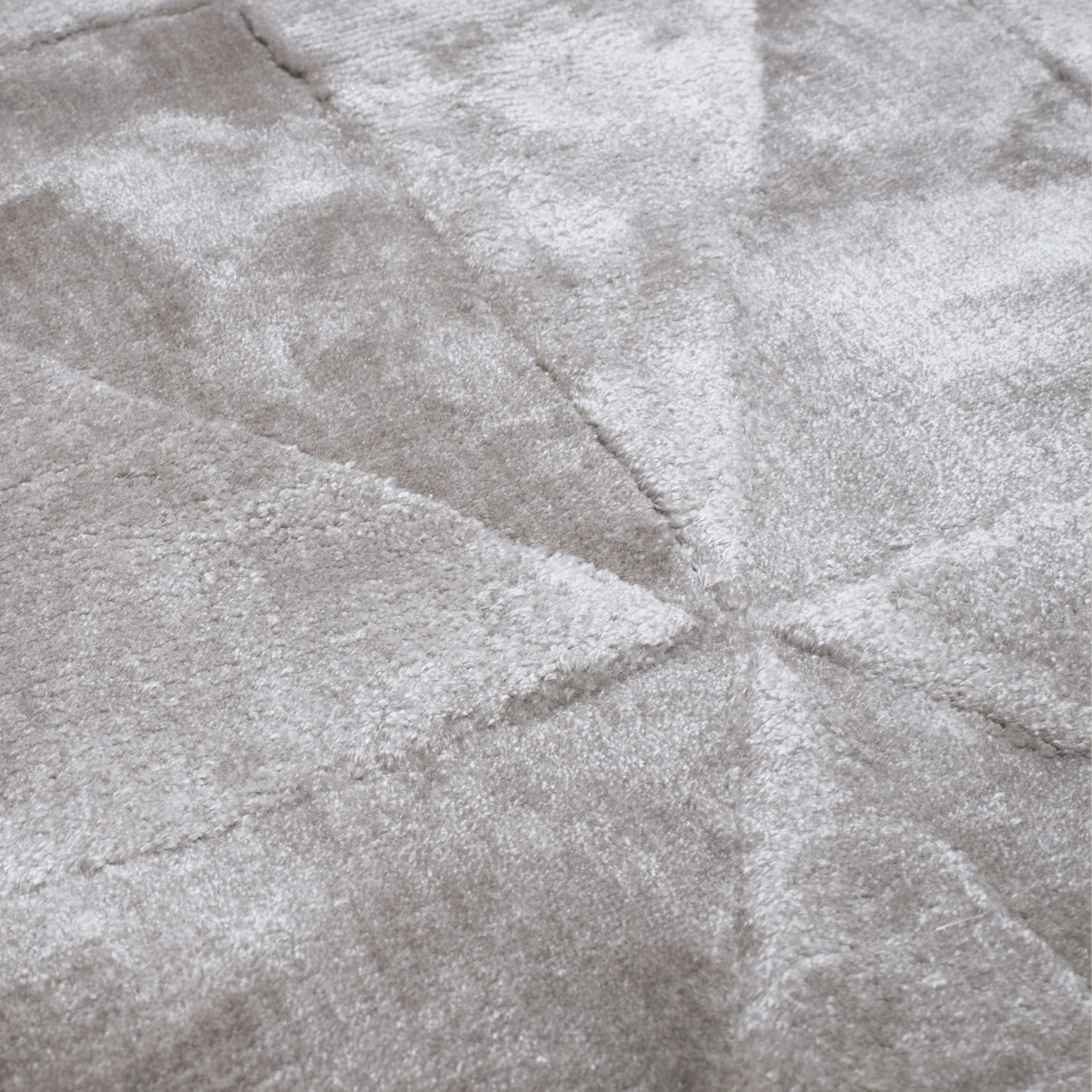Dywan Geometryczny Carpet Decor Triango Silver Handmade Collection