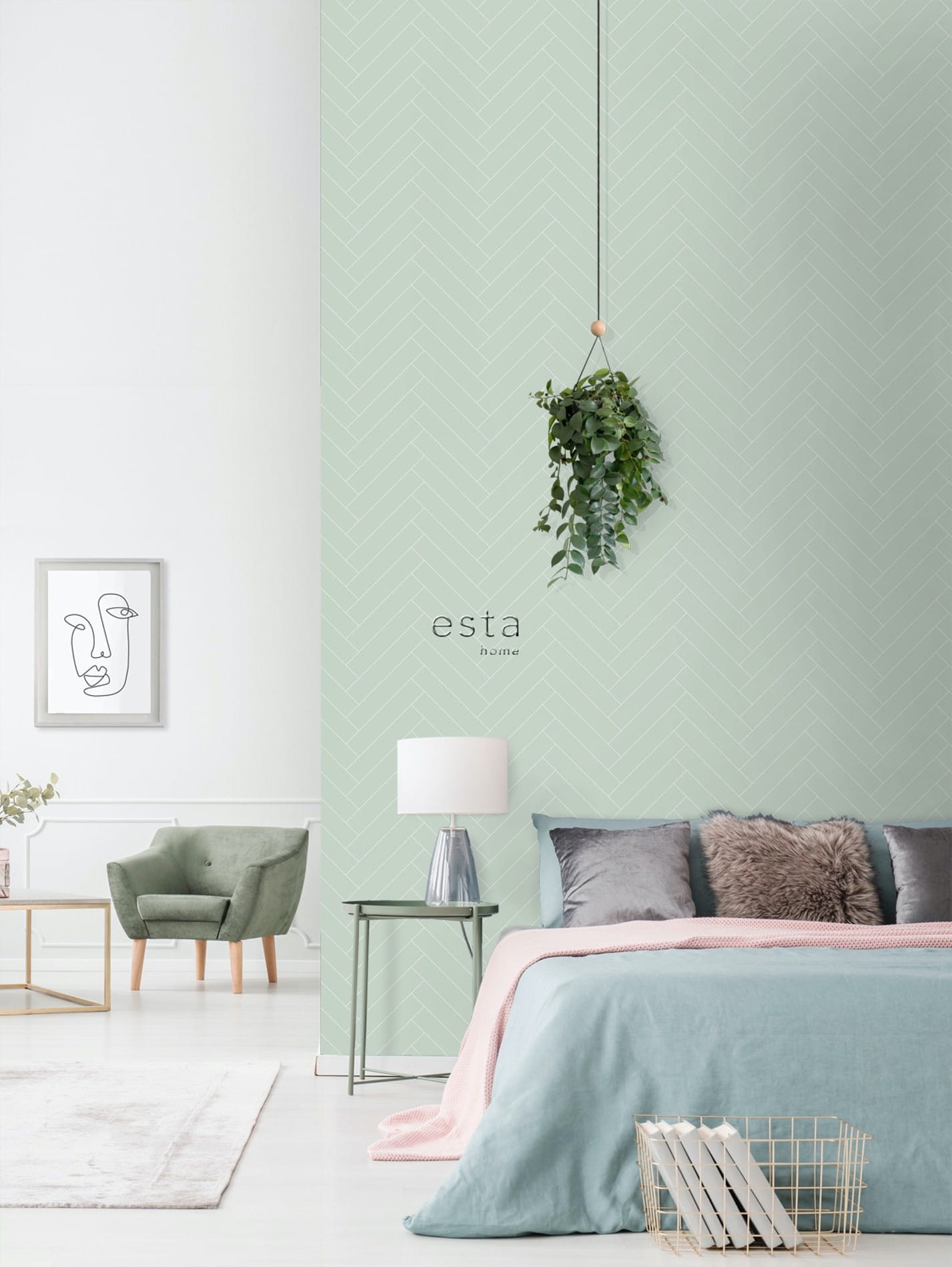 Tapeta Jodełka Esta 139221 Art Deco