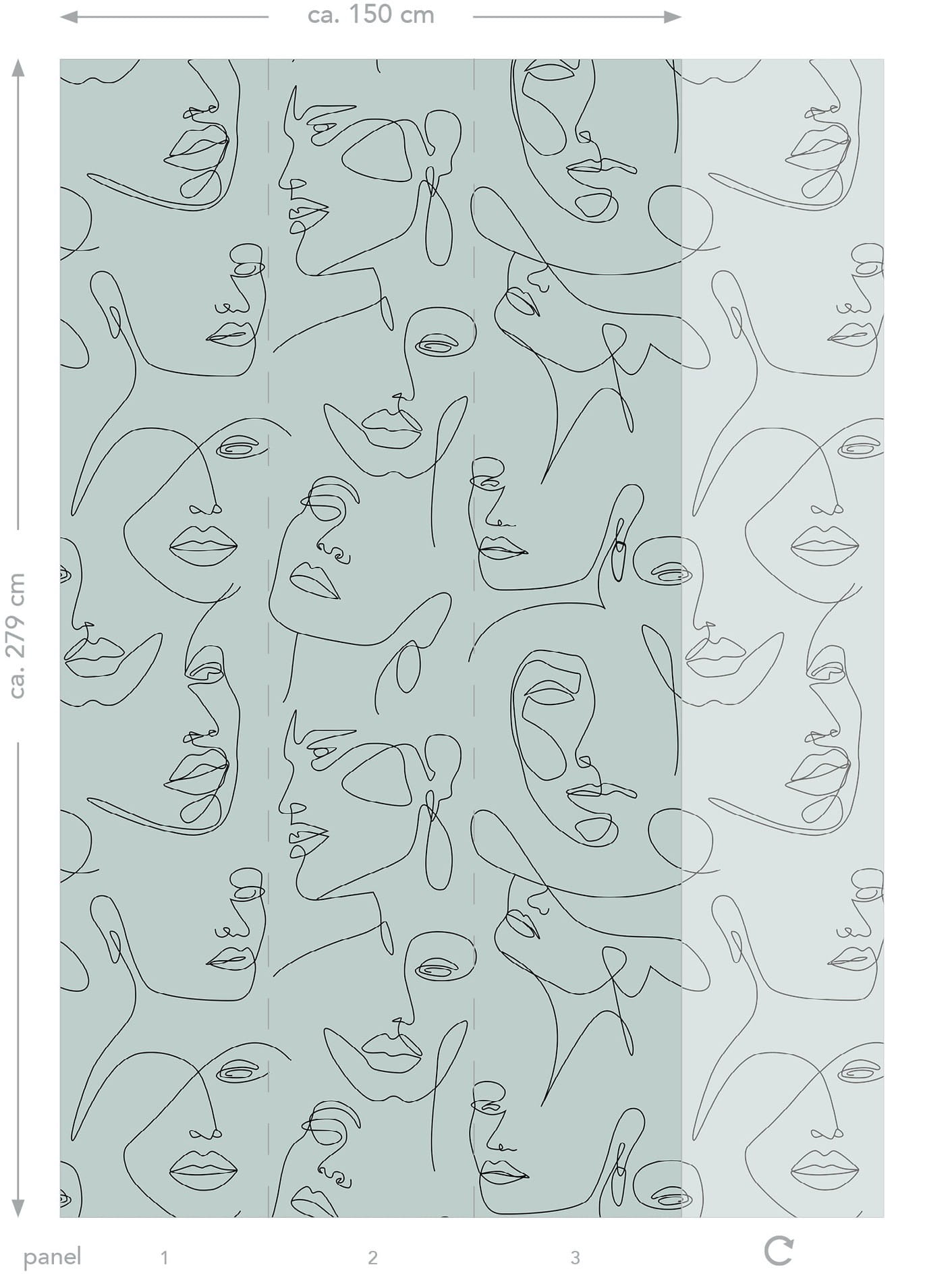 Mural Twarze Esta 158957 Art Deco
