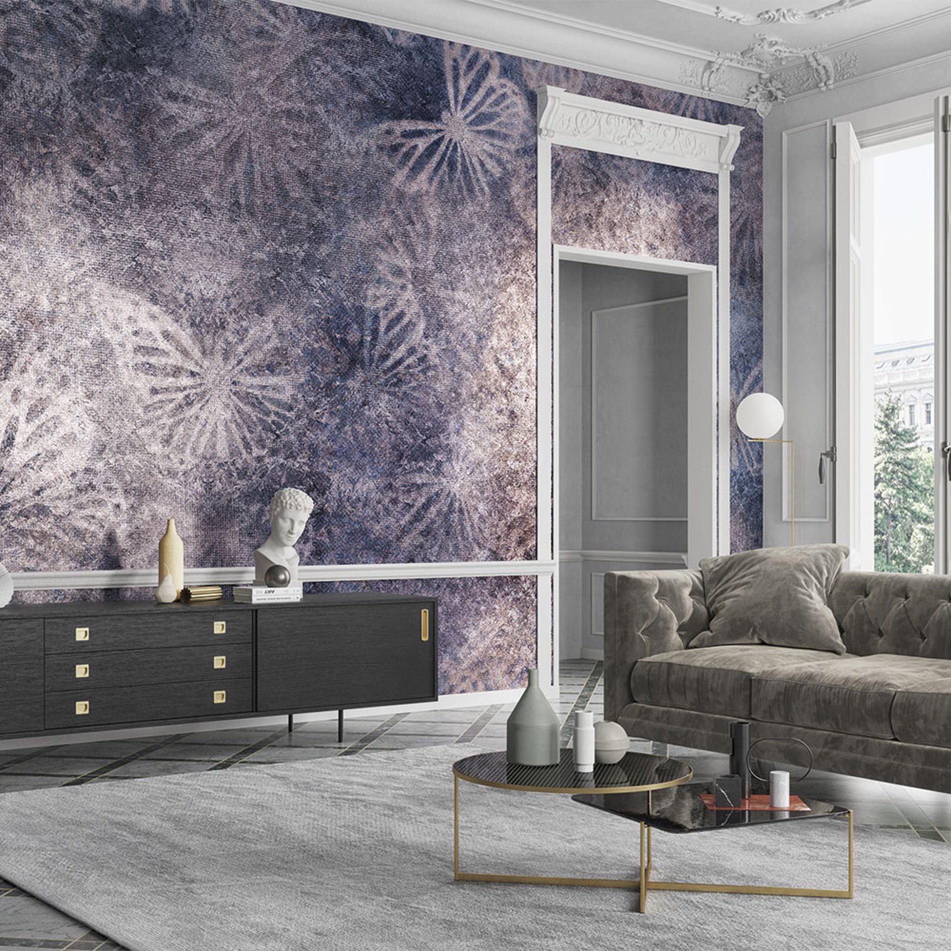 Tapeta Motyle Inkiostro Bianco INKBYAW2001 Misty flutter GoldenWall 2020