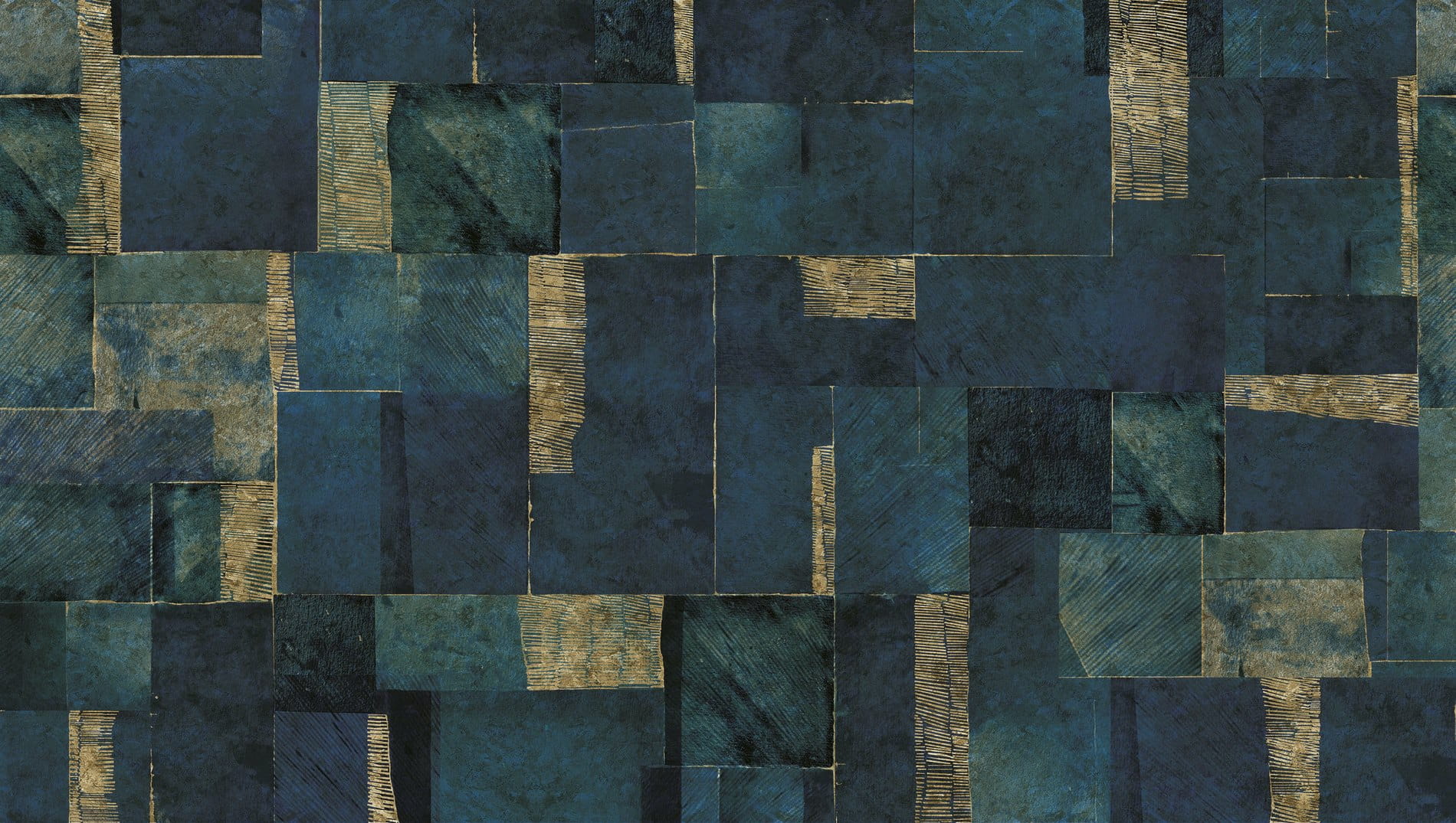Tapeta Patchwork Inkiostro Bianco INKUAGF2001 Antilia GoldenWall 2020