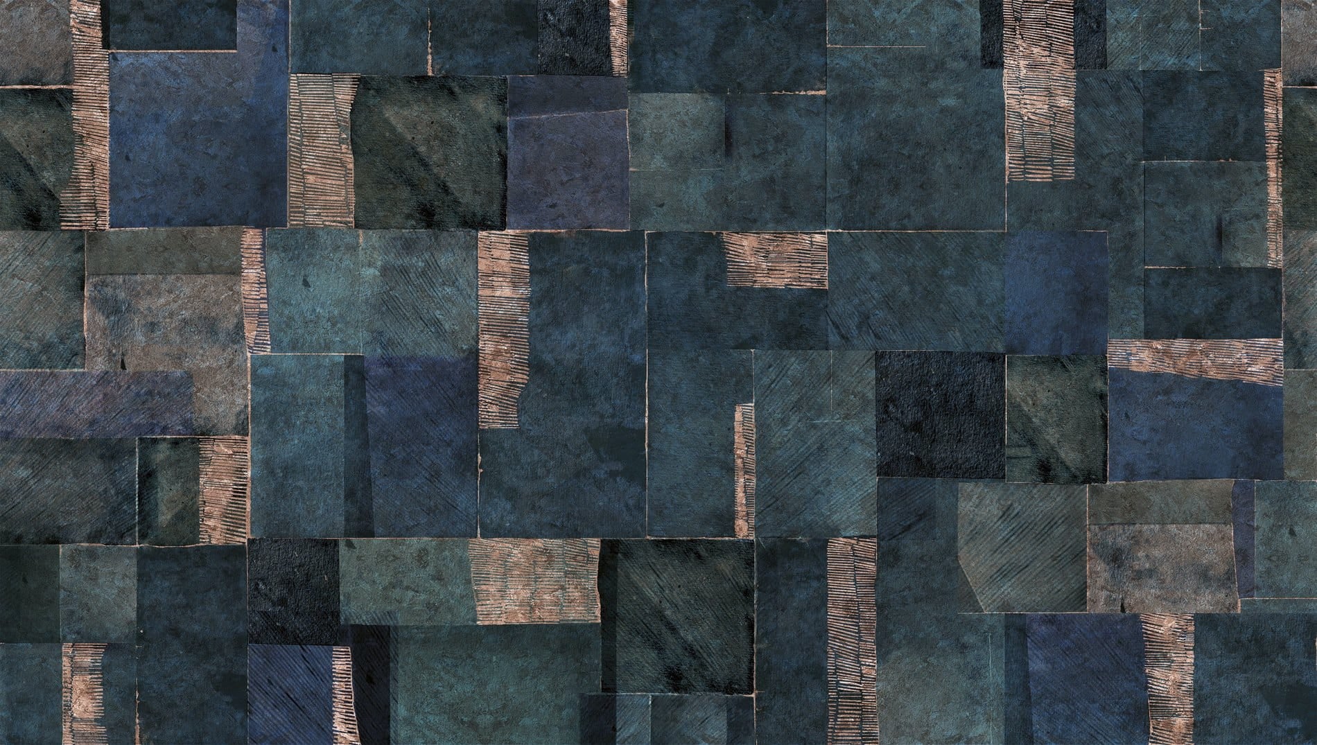 Tapeta Patchwork Inkiostro Bianco INKUAGF2004 Antilia GoldenWall 2020