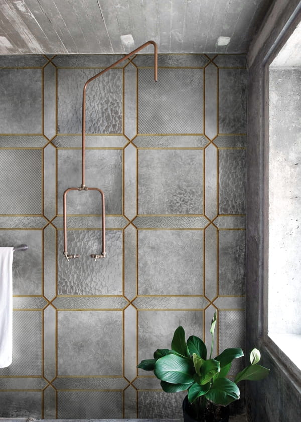 Fototapeta pod prysznic z geometrycznym wzorem WET_NO1502 Nouveau Wall and Deco