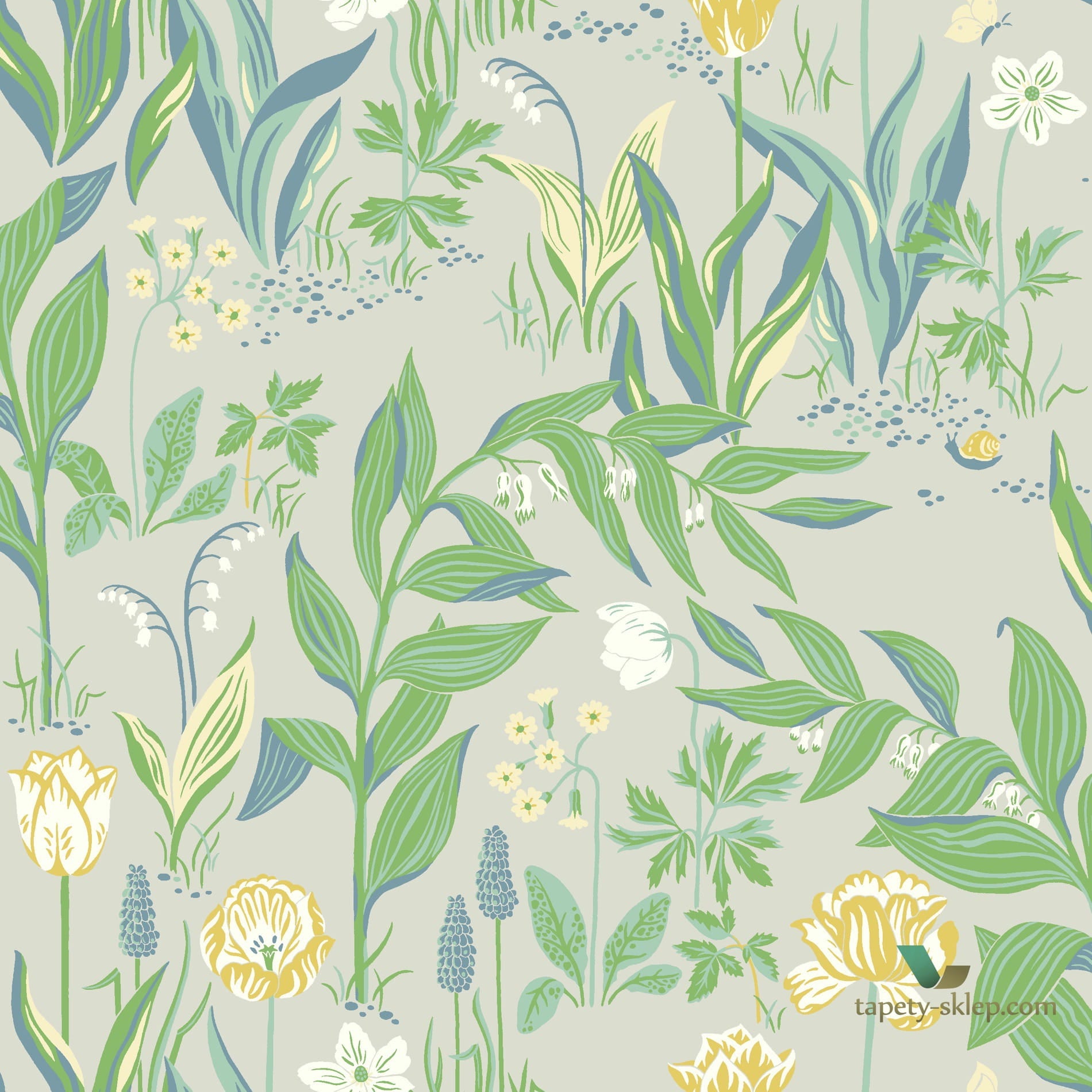 Tapeta Polne Kwiaty Boras 7220 Spring Garden In Bloom