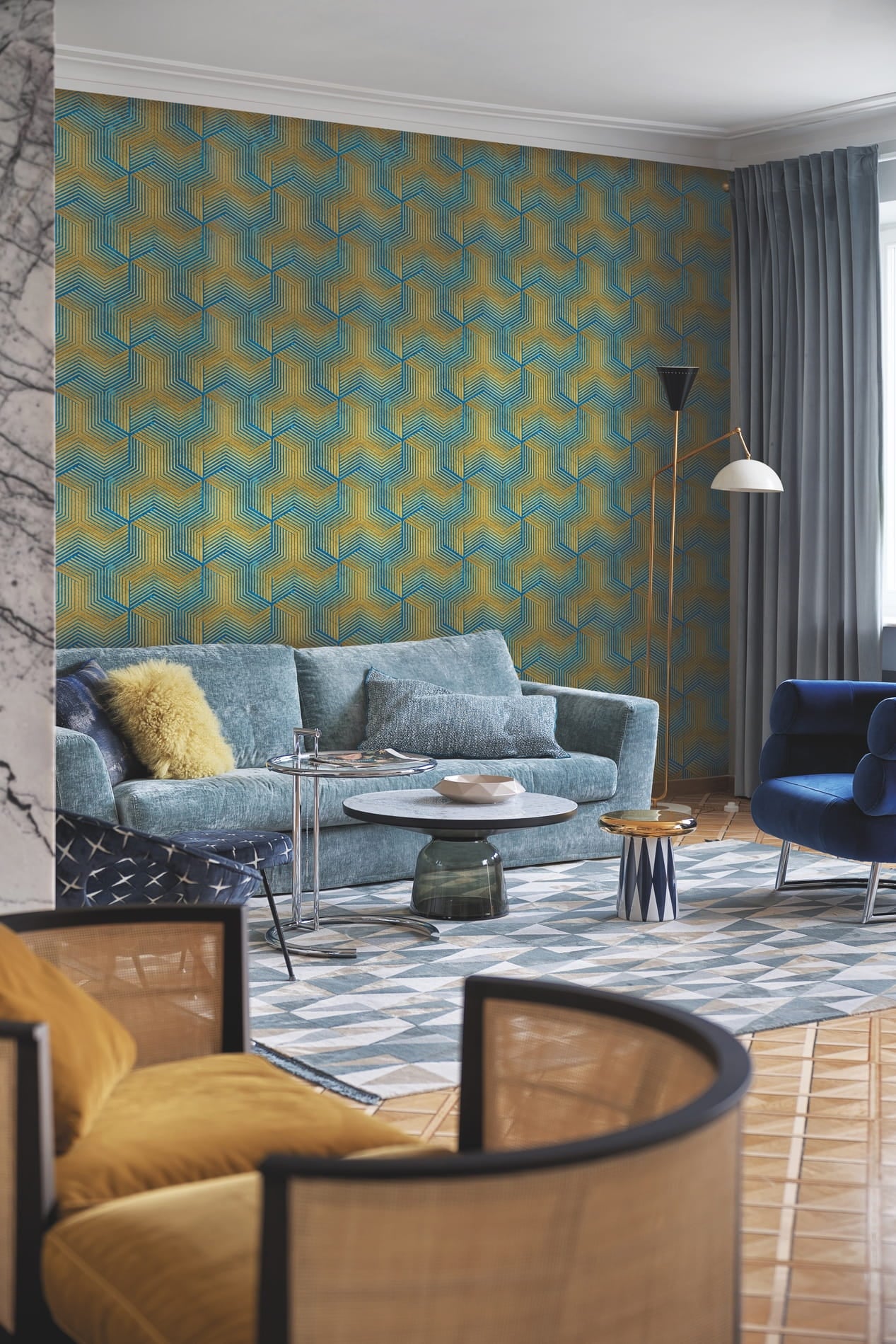 Tapeta Sześciany Efekt 3D Sirpi 25069 Cubic Italian Velour