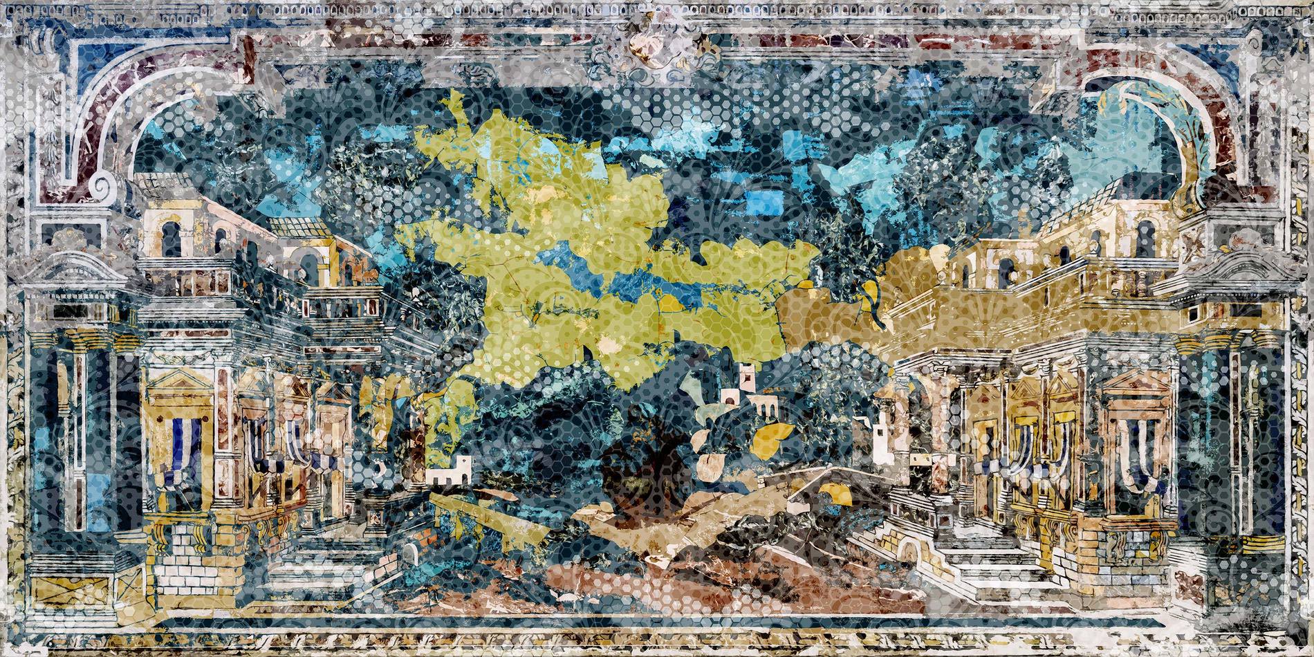 Tapeta Inkiostro Bianco VISIONE INKIRVK2001 Inediti Cruise Collection