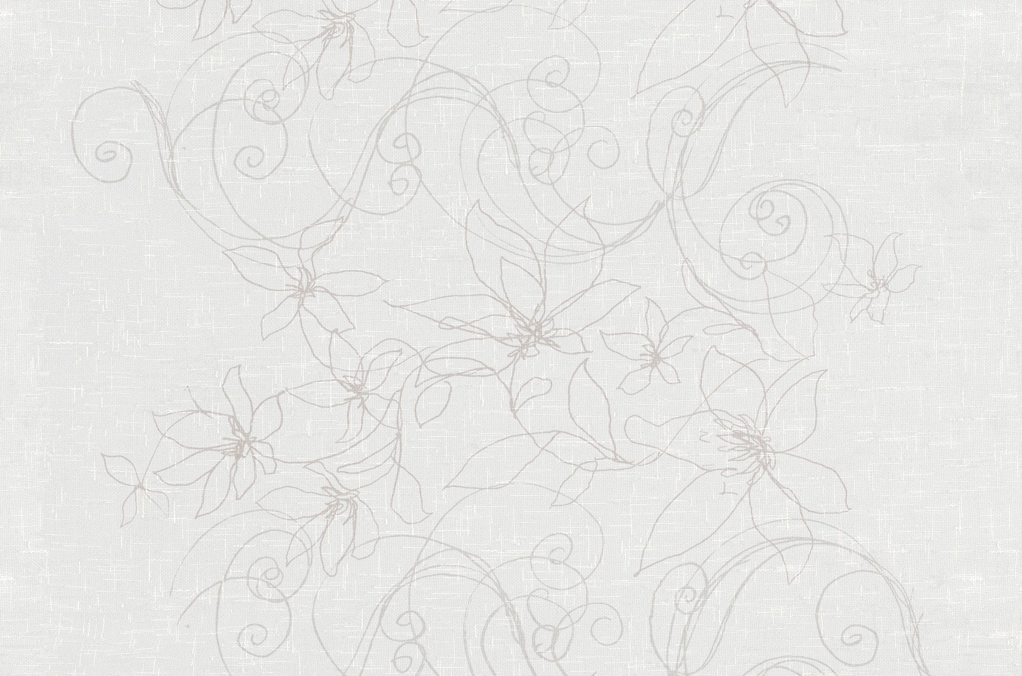 Tapeta Szkic kwiatów Tecnografica 56571 Tex White Deco