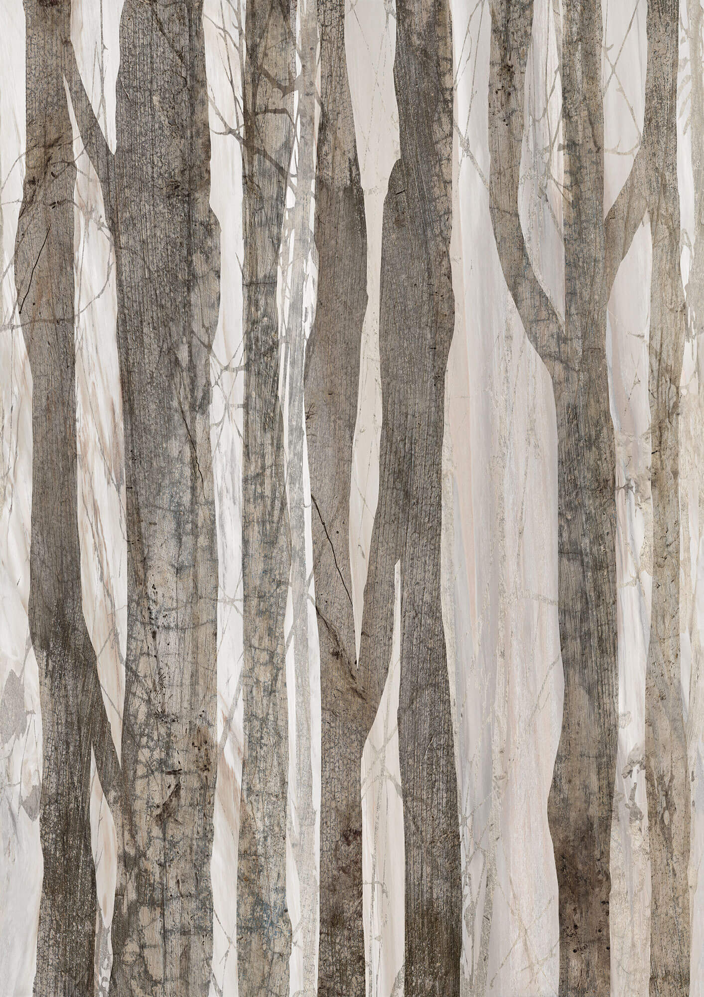 Tapeta z drzewami Tecnografica 57115 Forest Brown