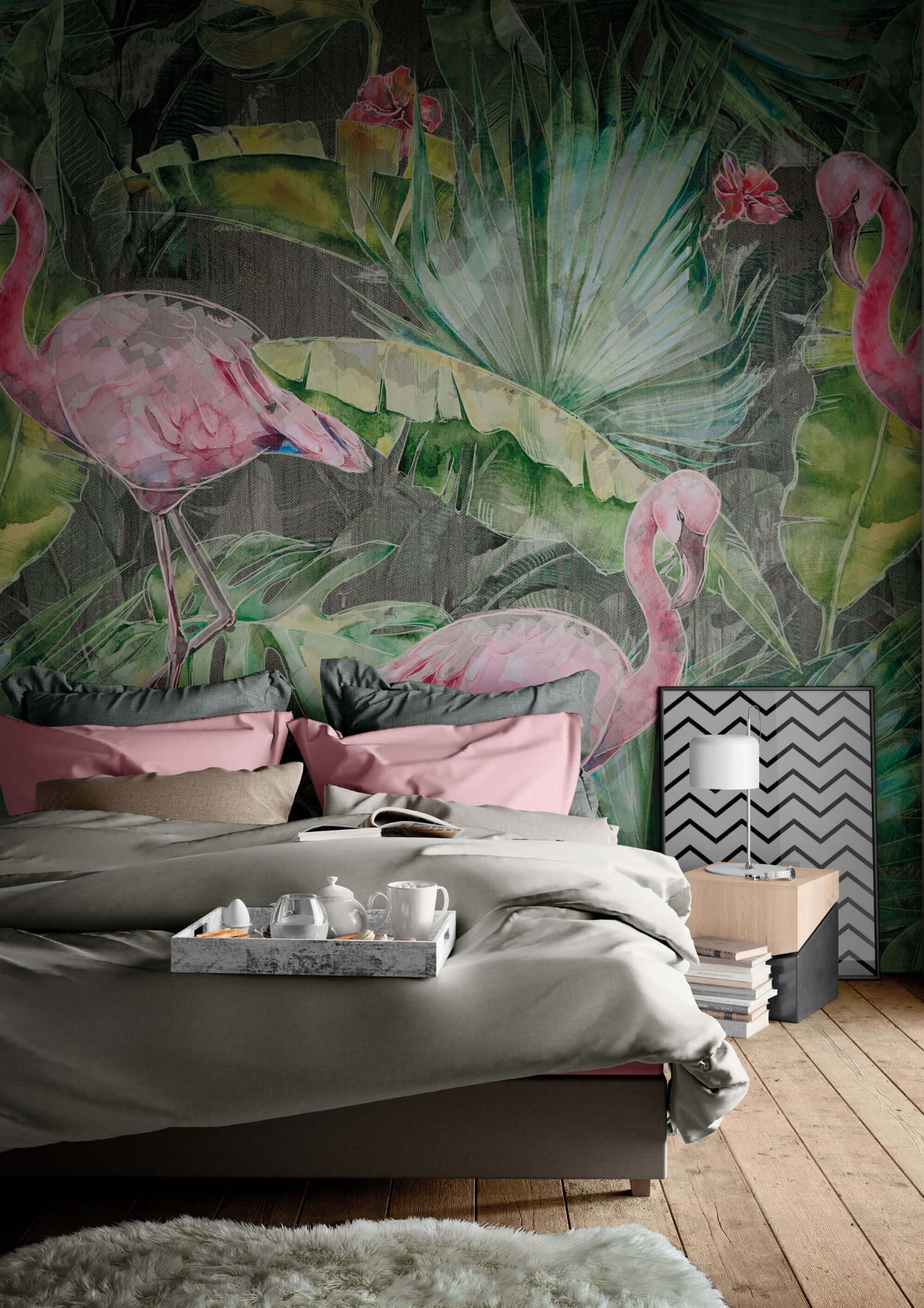 Tapeta Flamingi Tecnografica 63958 Flamingo
