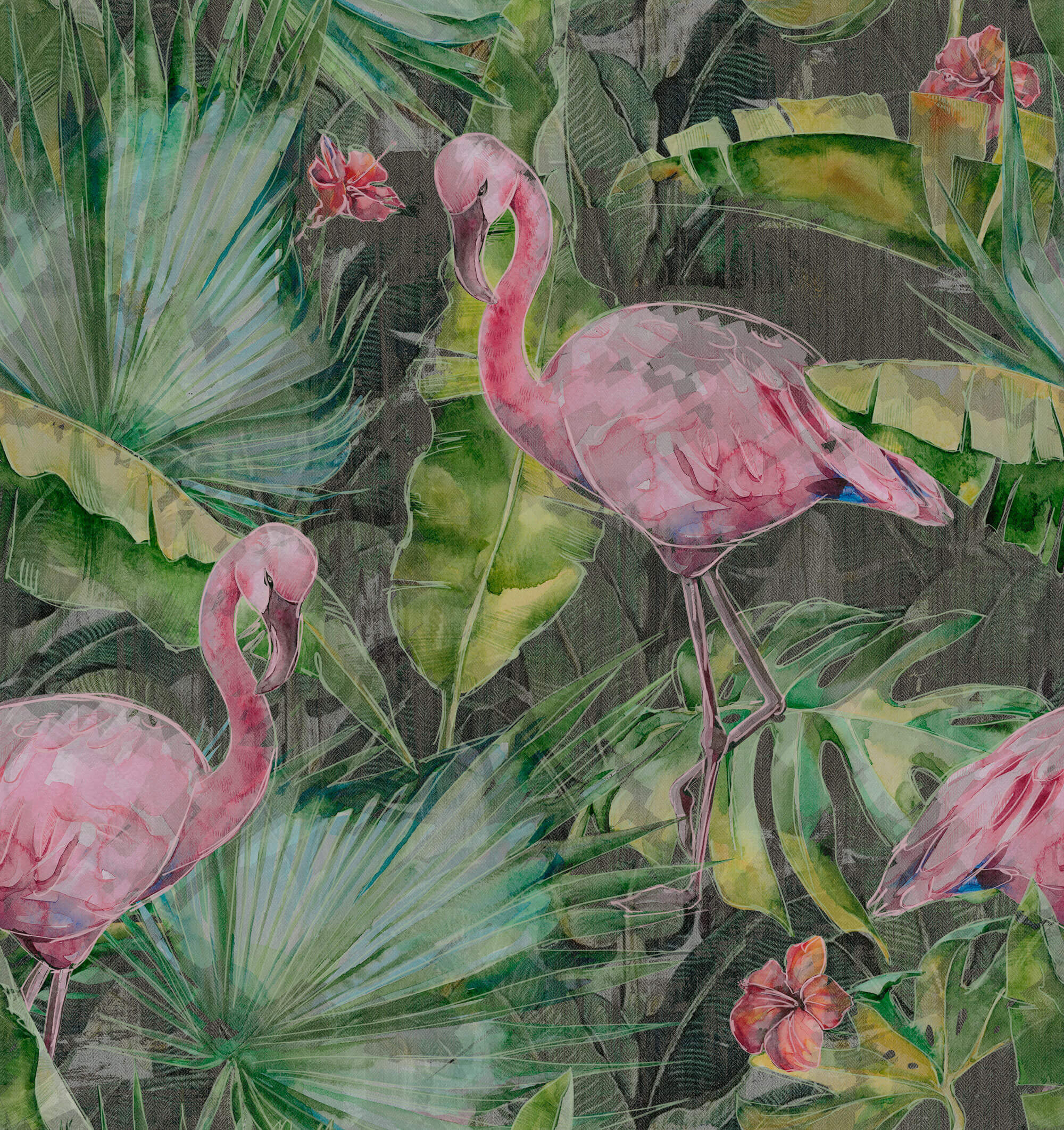 Tapeta Flamingi Tecnografica 63958 Flamingo