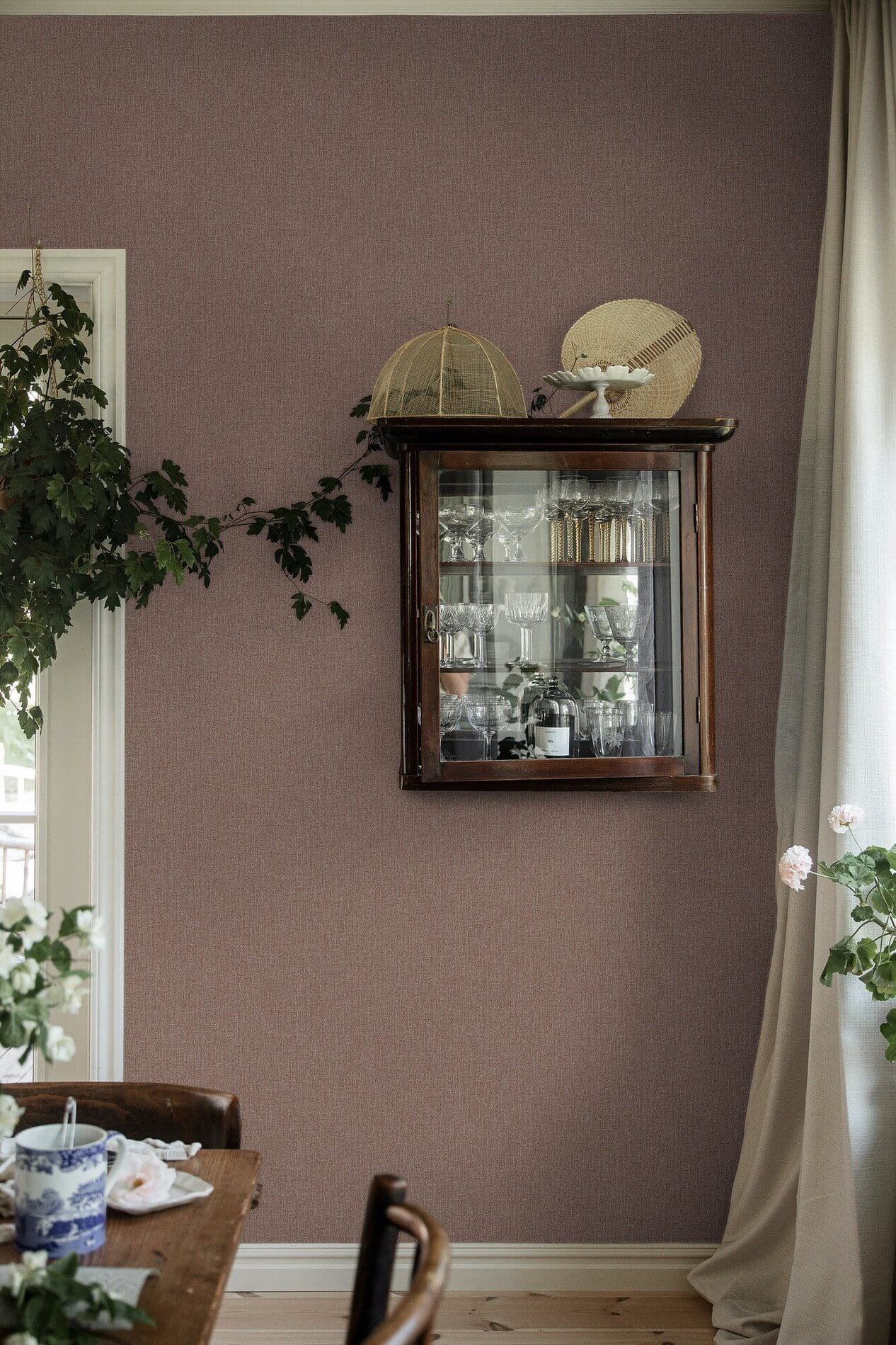 Tapeta jak płótno Boras 3567 Weaver's Wall Cottage Garden