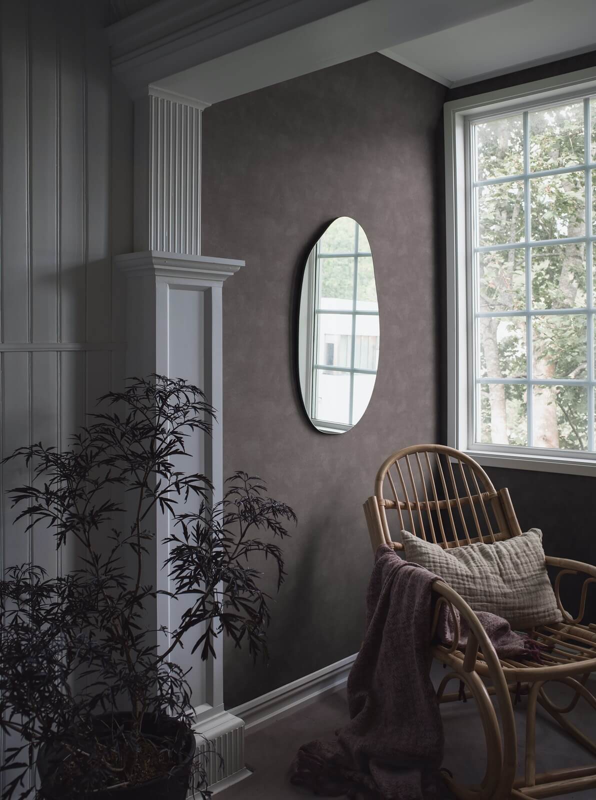 Tapeta w rustykalnym stylu Boras Tapeter Shades Alabaster 5050 Chalk
