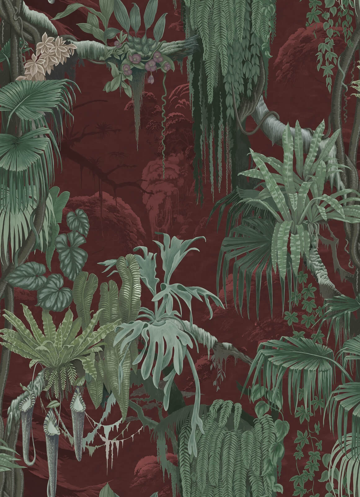 Tapeta dżungla Rebel Walls R17493 Madagascar Rust Oddity