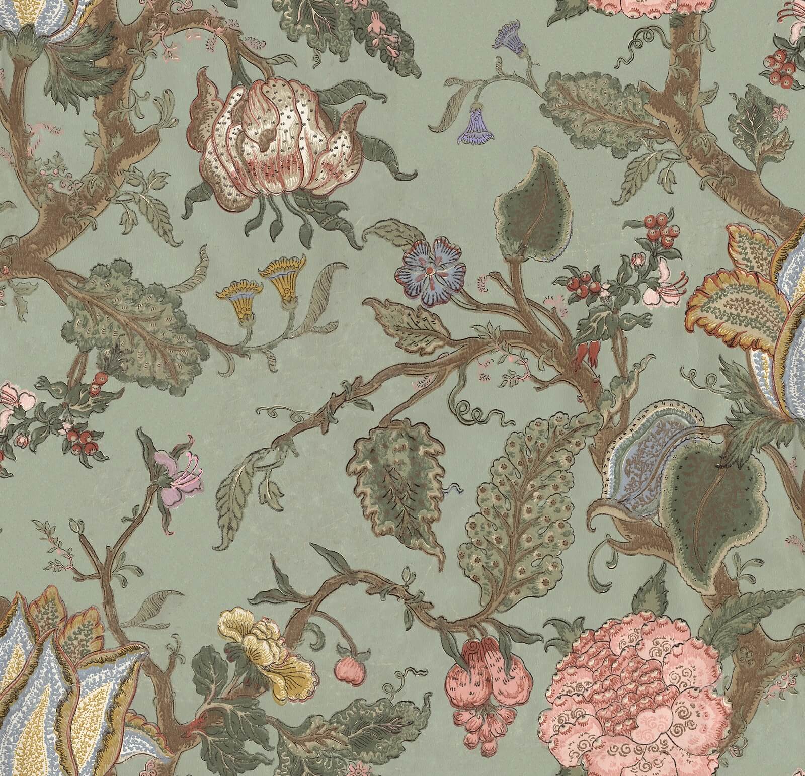 Tapeta z roślinnym pnączem Rebel Walls R17561 Carnaby Fern Oddity