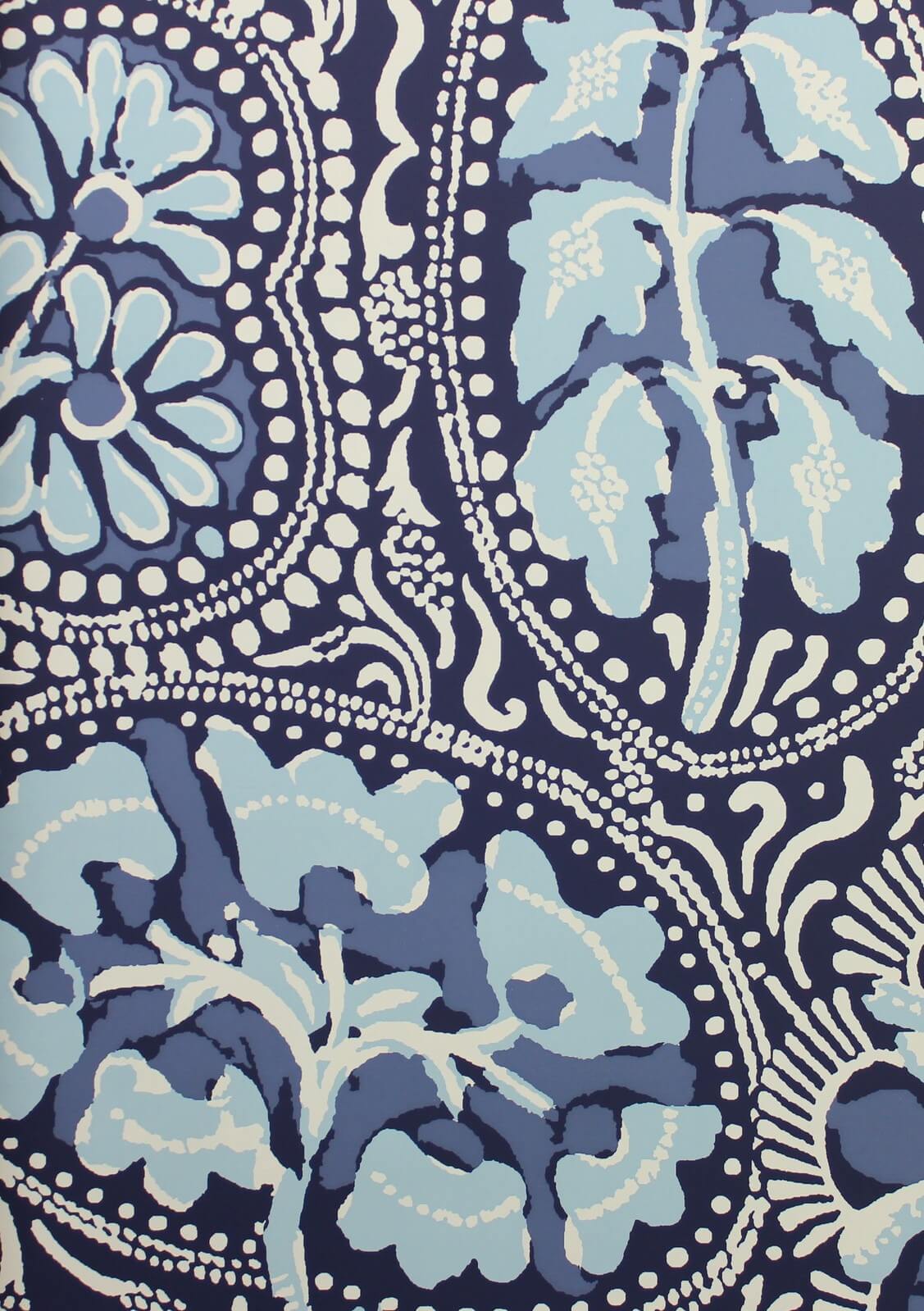 Tapeta z ornamentowym wzorem Paisley Thibaut T88714 Cochin Trade Routes