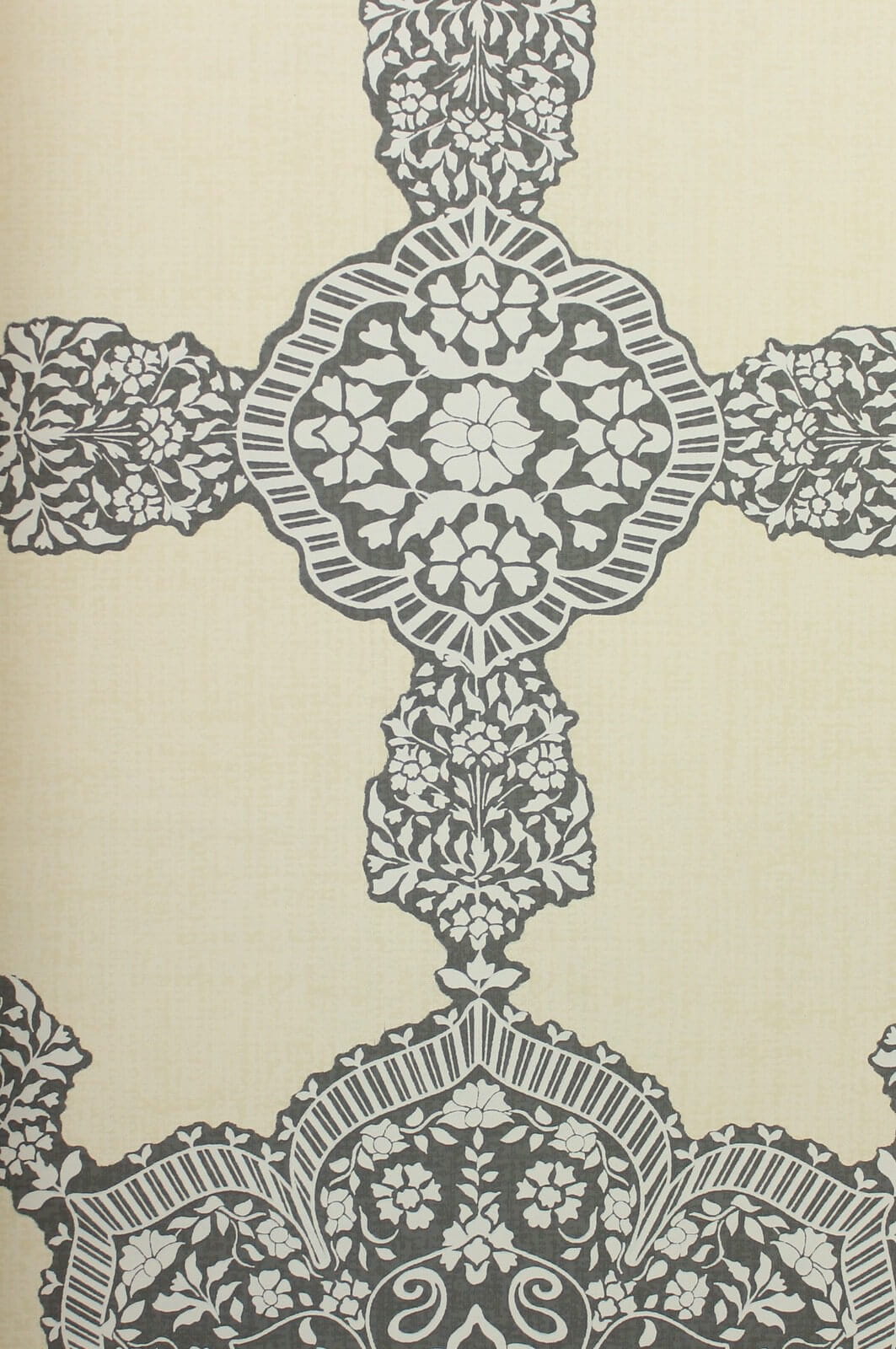 Tapeta ze wzorem medalionów Thibaut T88727 Medallion Paisley Trade Routes