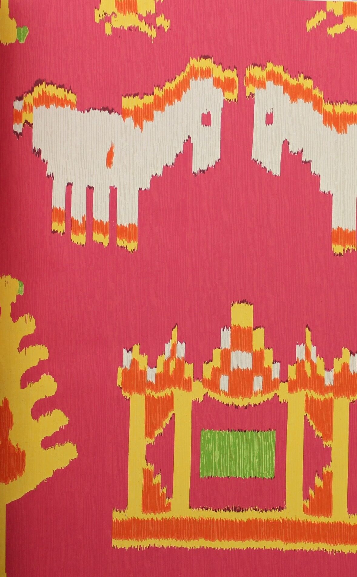 Tapeta w etnicznym stylu Thibaut T10640 Kingdom Parade Ceylon