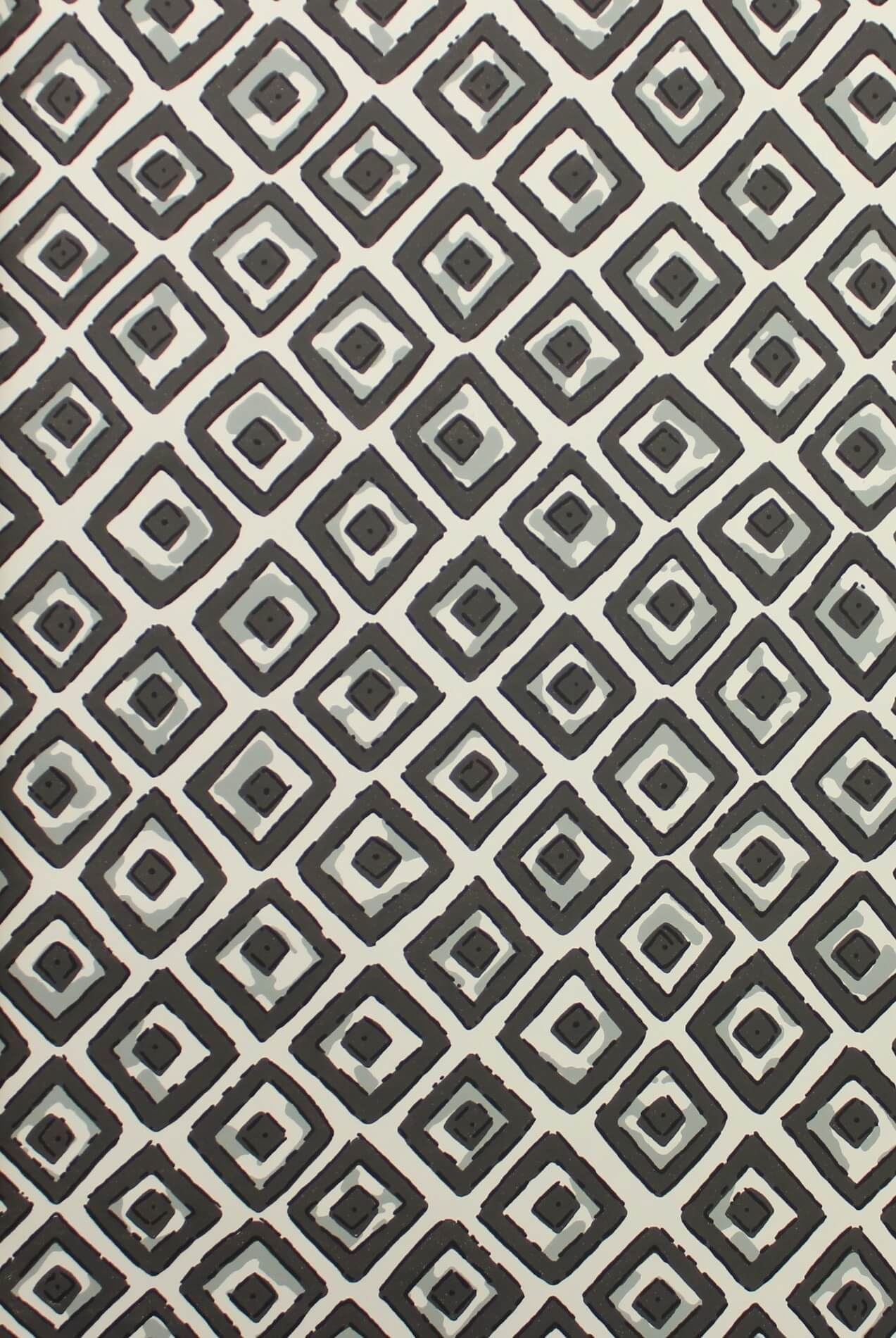 Tapeta ze wzorem rombów Thibaut T10661 Indian Diamond Ceylon