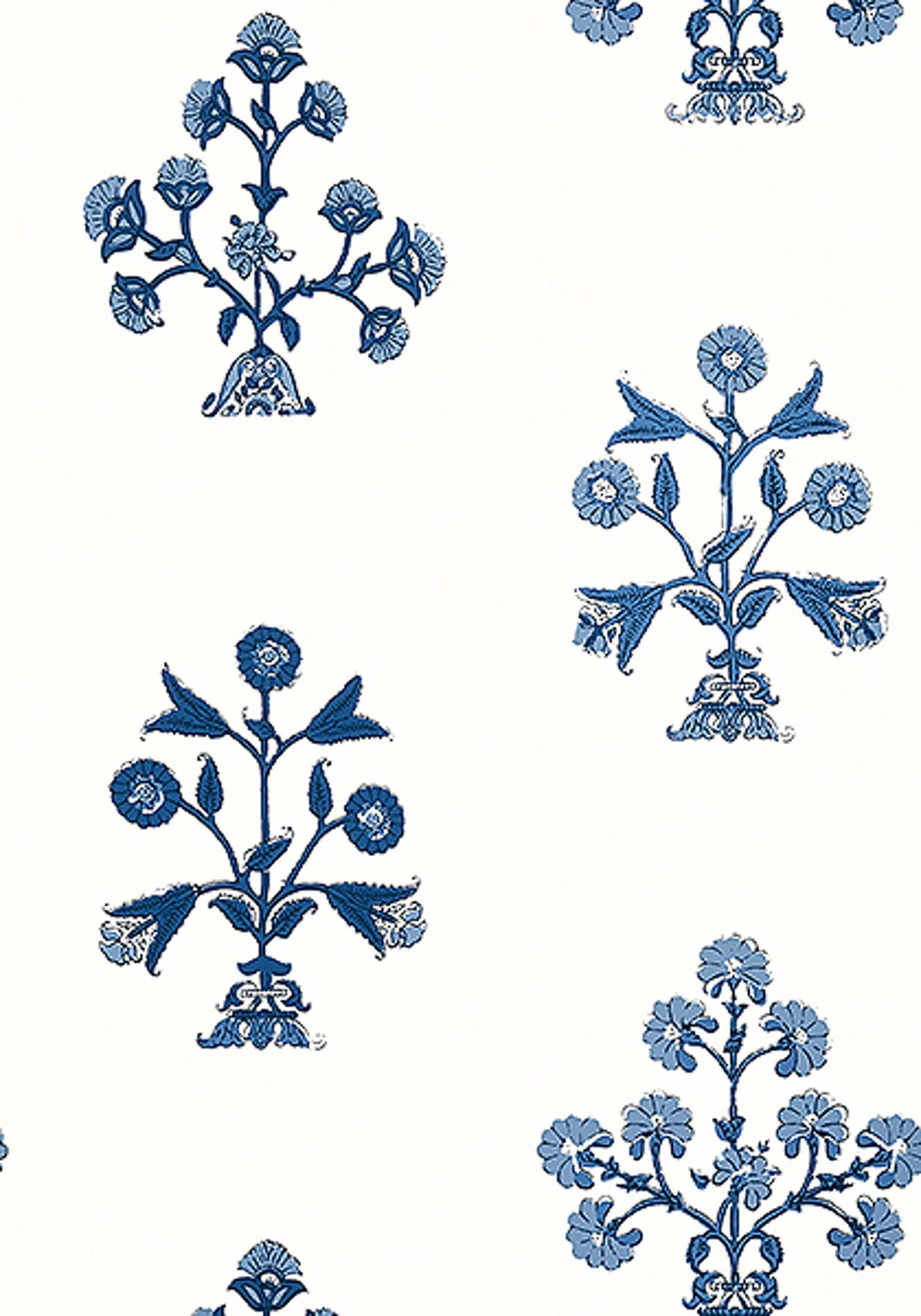 Tapeta kwiaty Thibaut T10665 Indian Flower Ceylon