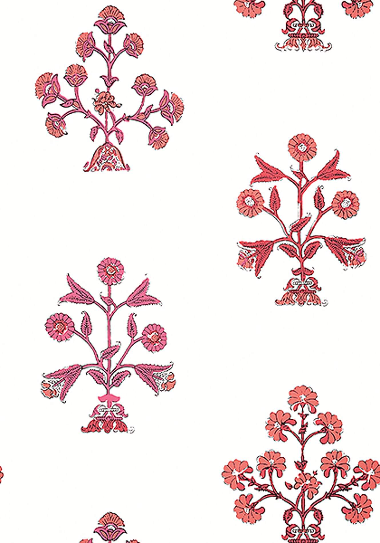 Tapeta kwiaty Thibaut T10667 Indian Flower Ceylon