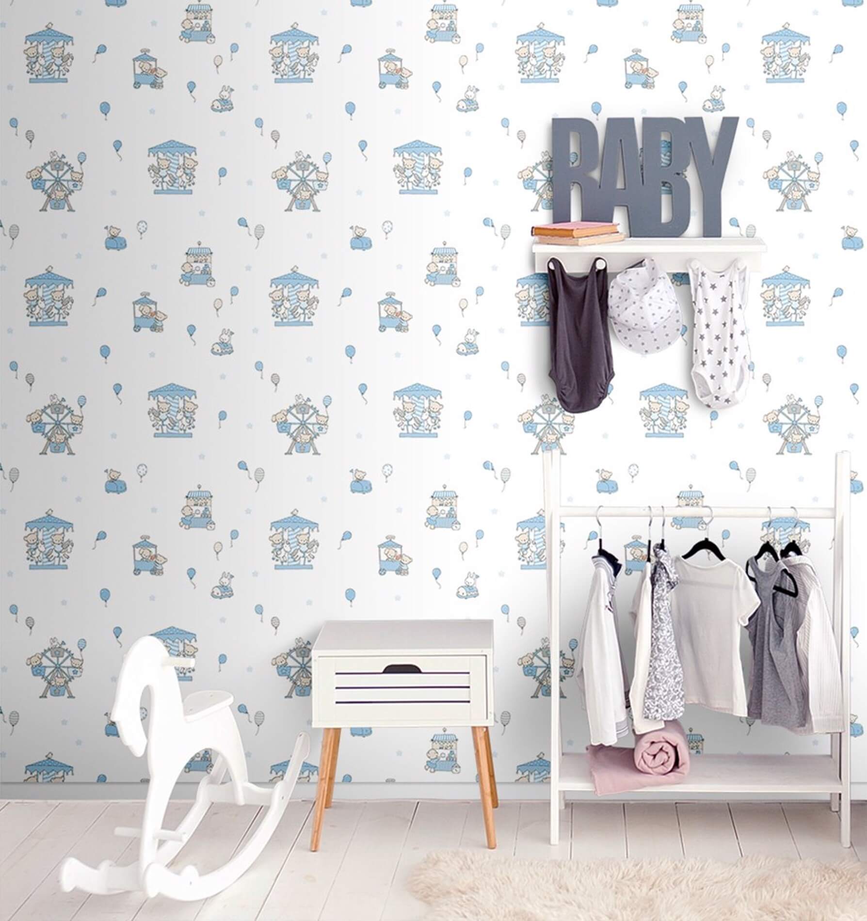 Tapeta dziecięca ICH Wallpaper 220-1 Carousel Lullaby