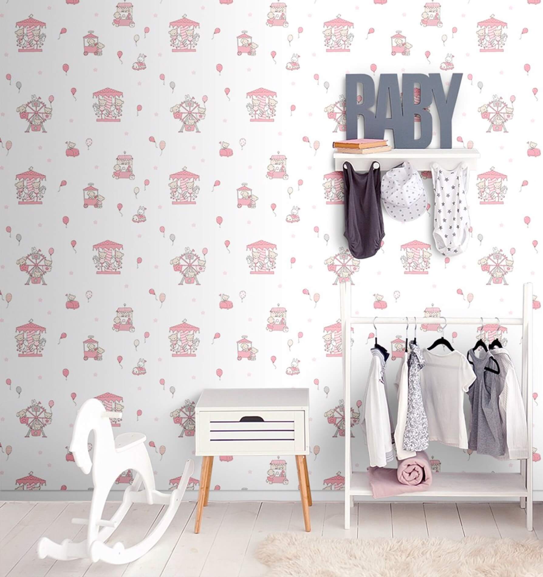 Tapeta dziecięca ICH Wallpaper 220-2 Carousel Lullaby
