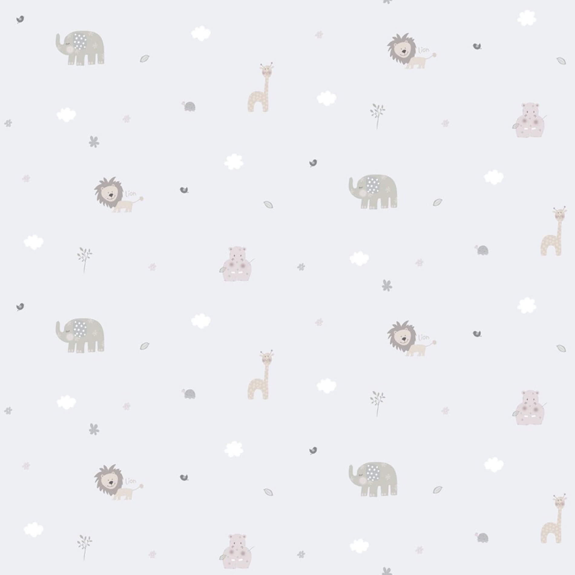 Tapeta ze zwierzętami do pokoju dziecka ICH Wallpaper 222-2 Jungle Lullaby