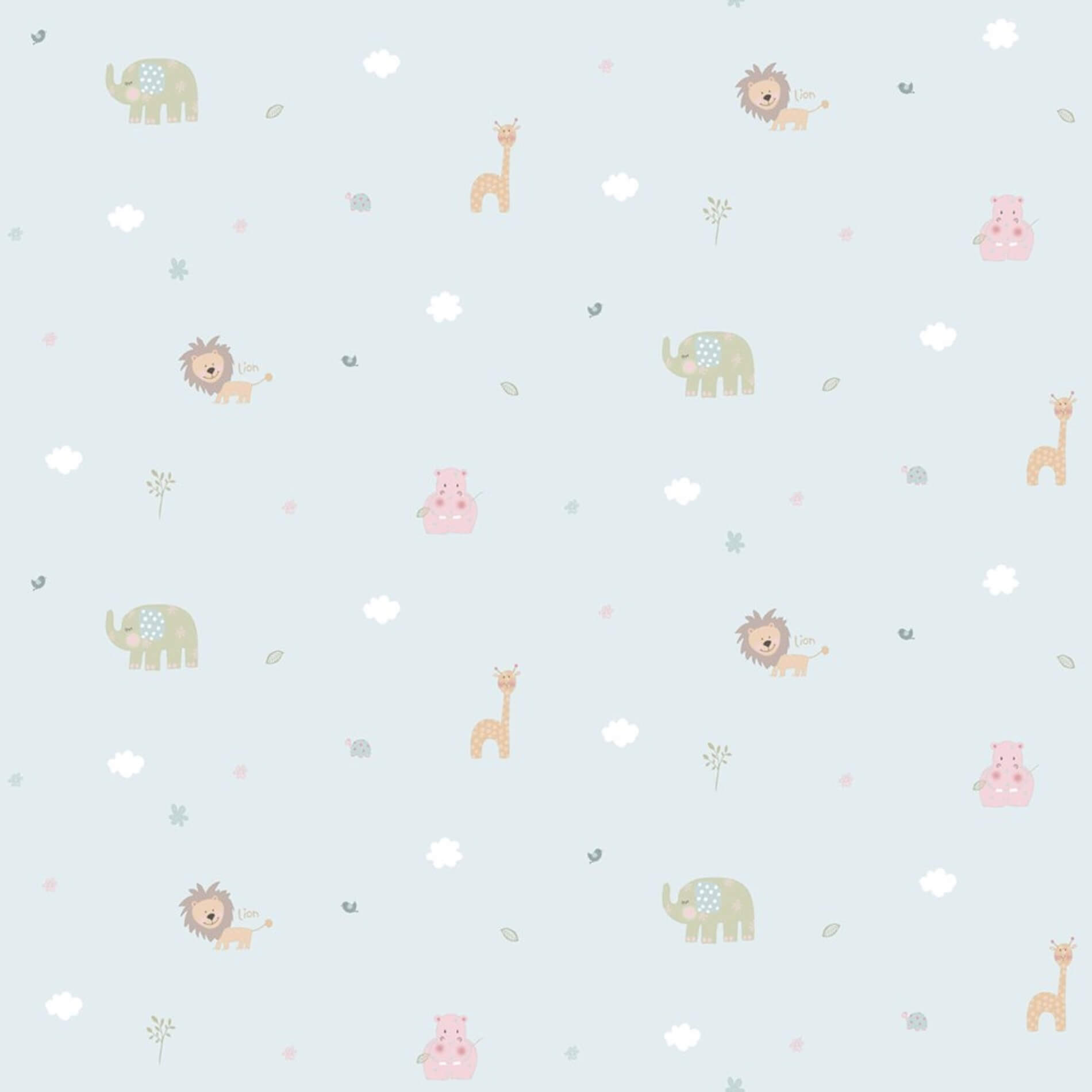 Tapeta ze zwierzętami do pokoju dziecka ICH Wallpaper 222-3 Jungle Lullaby
