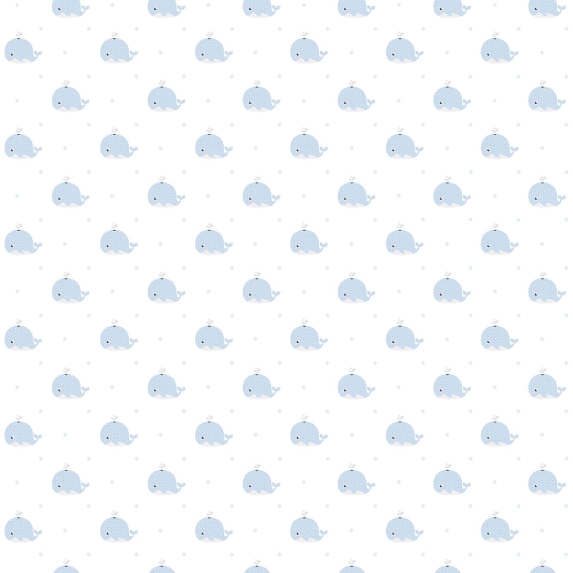 Tapeta dziecięca z wielorybami ICH Wallpaper 223-1 Baleine Lullaby