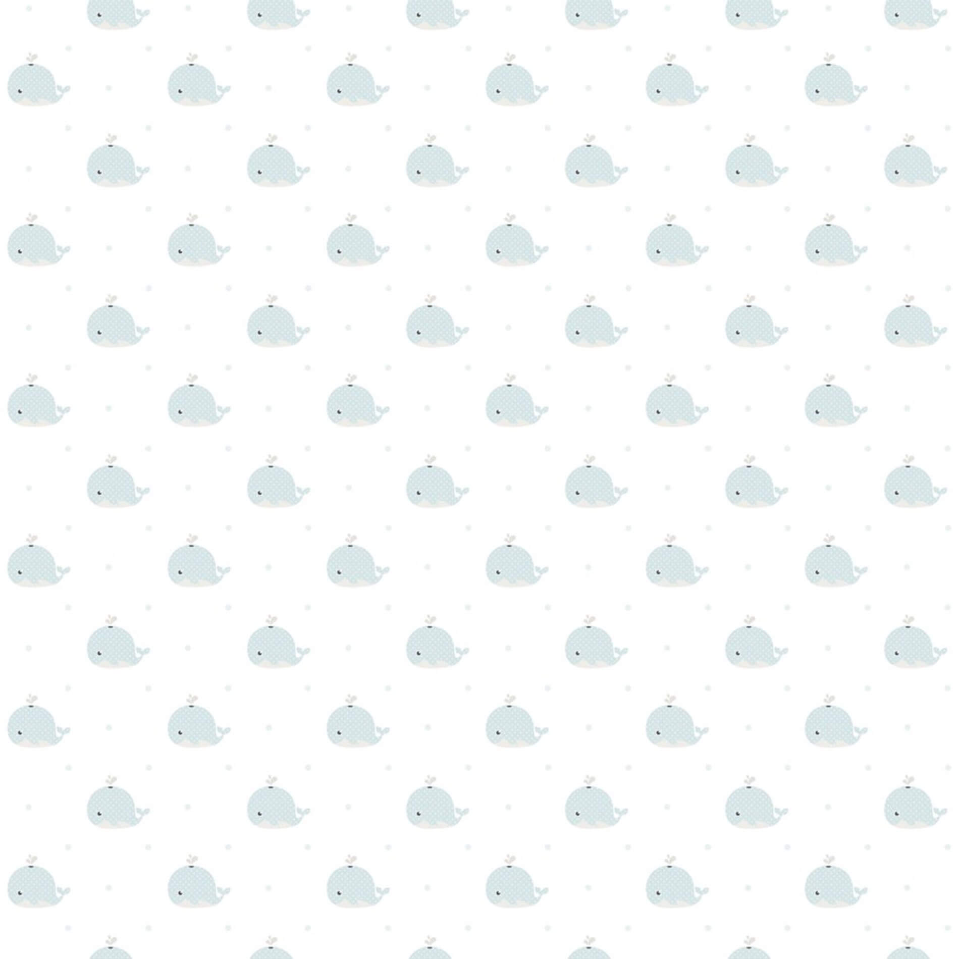 Tapeta dziecięca z wielorybami ICH Wallpaper 223-2 Baleine Lullaby