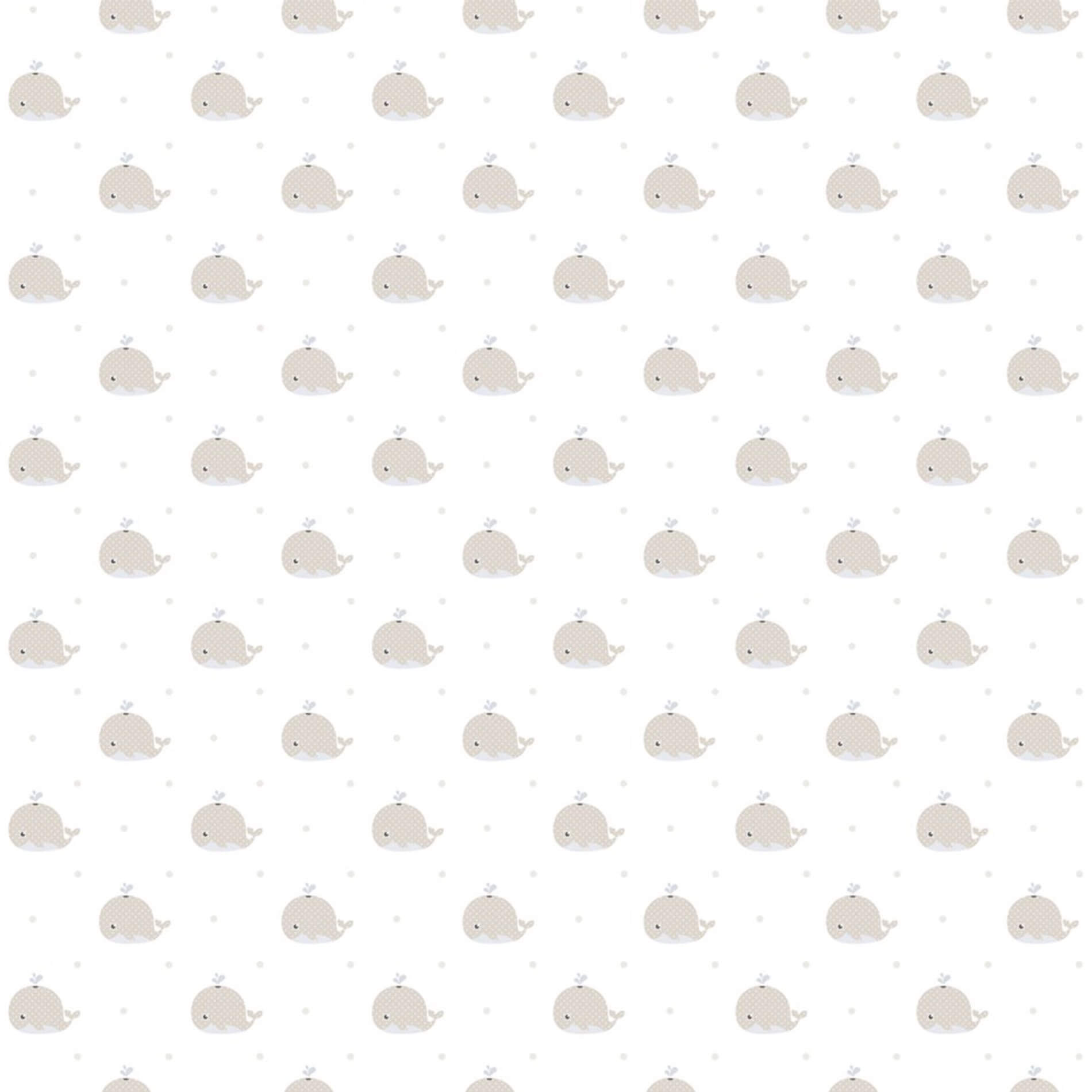 Tapeta dziecięca z wielorybami ICH Wallpaper 223-3 Baleine Lullaby