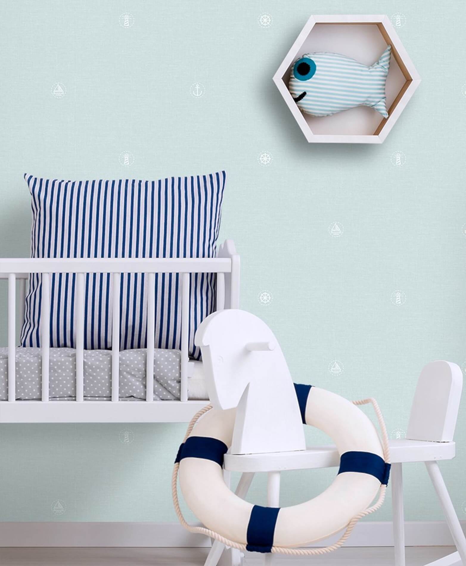 Tapeta dziecięca w marynistycznym stylu ICH Wallpaper 226-2 Marine Lullaby