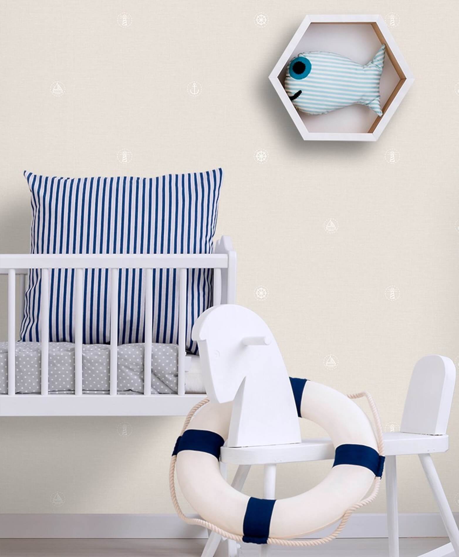 Tapeta dziecięca w marynistycznym stylu ICH Wallpaper 226-3 Marine Lullaby