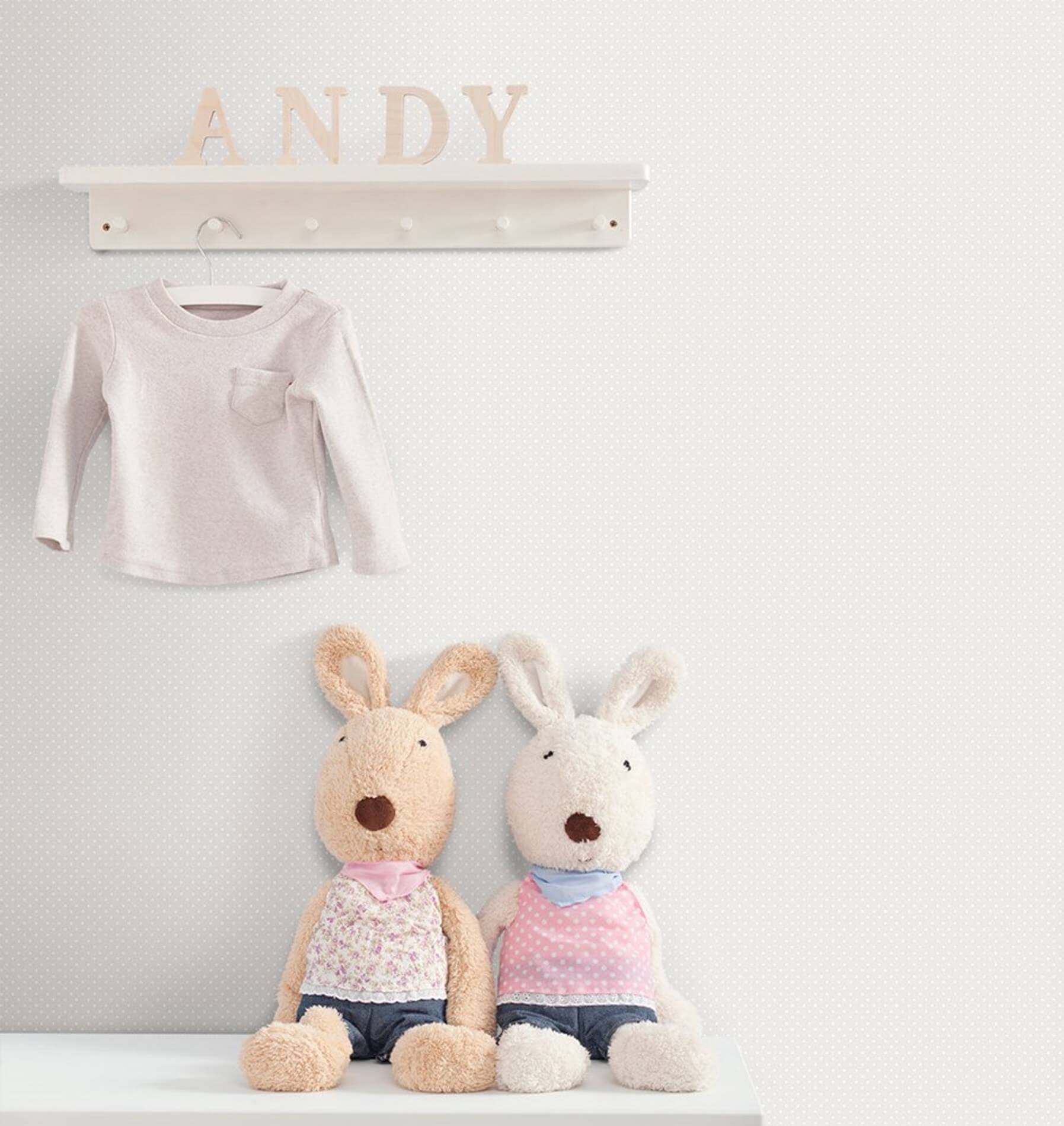 Tapeta w kropki ICH Wallpaper 227-4 Taupes Lullaby