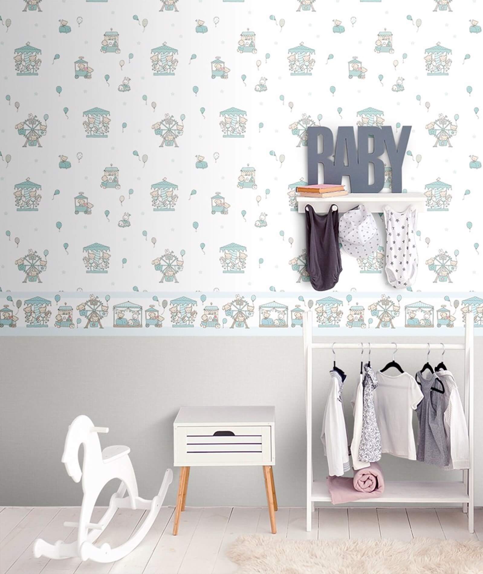 Border dziecięcy ICH Wallpaper 240-4 Carousel Lullaby