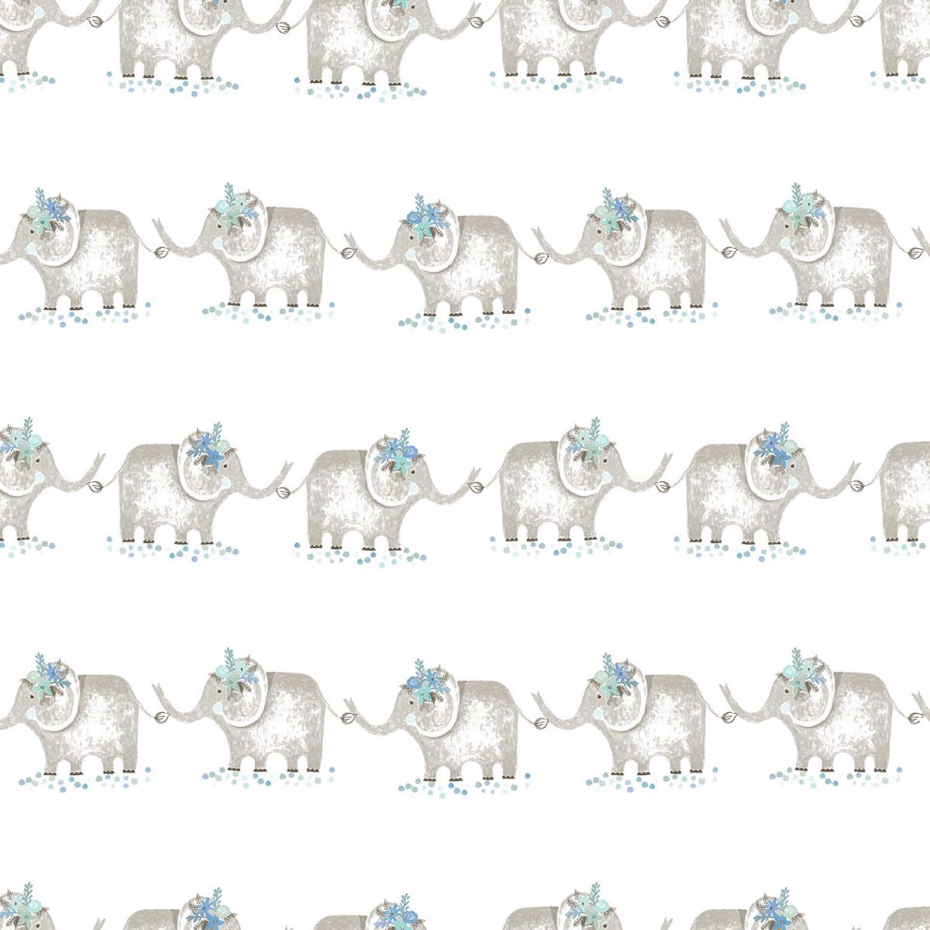 Tapeta w słonie do pokoju dziecka ICH Wallpaper 3351-2 Zoo Oh La La