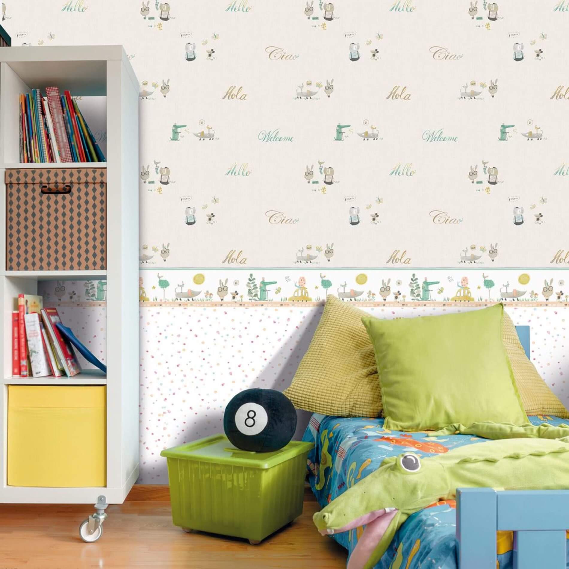 Tapeta dziecięca ICH Wallpaper 3353-1 Animal Beep Oh La La