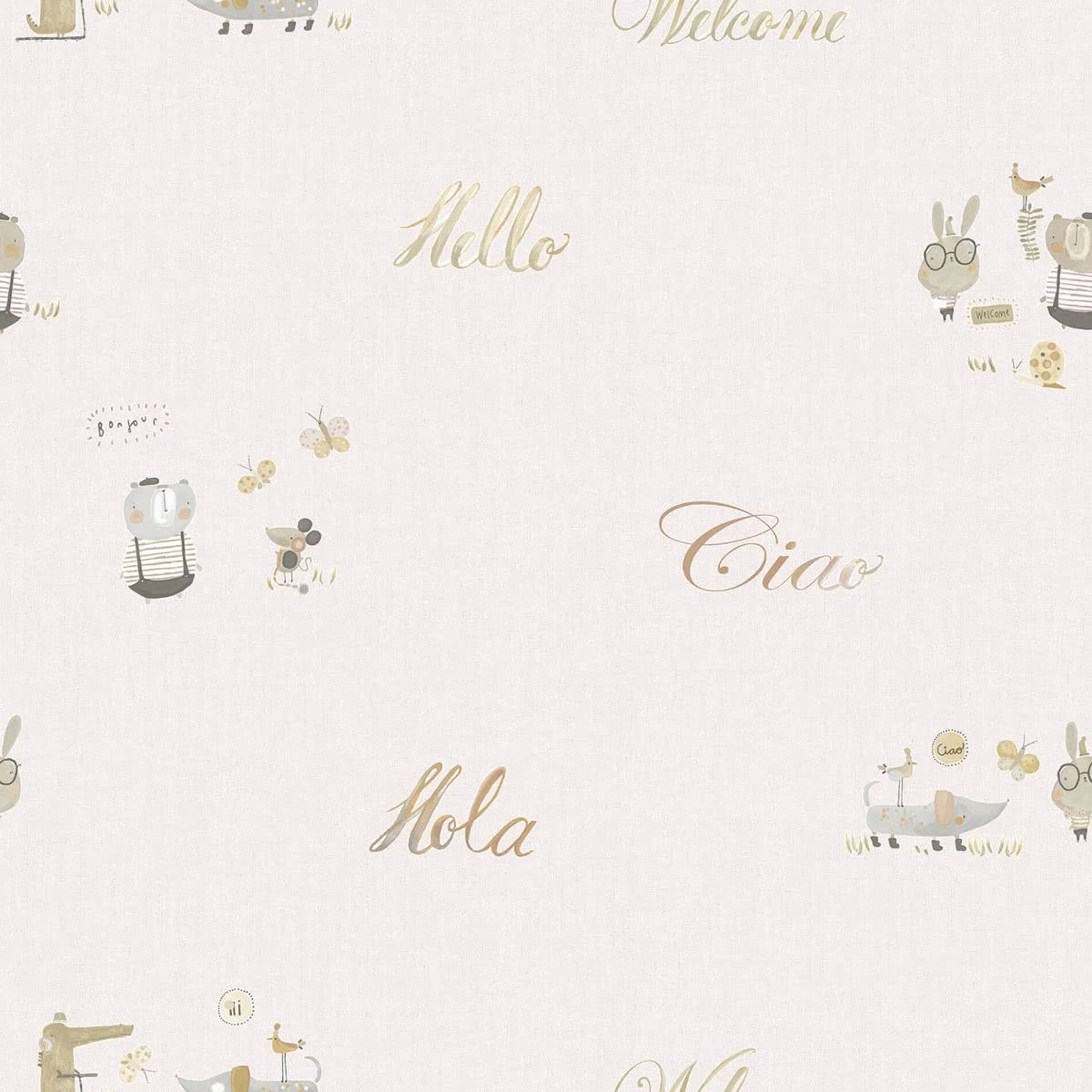 Tapeta dziecięca ICH Wallpaper 3353-3 Animal Beep Oh La La